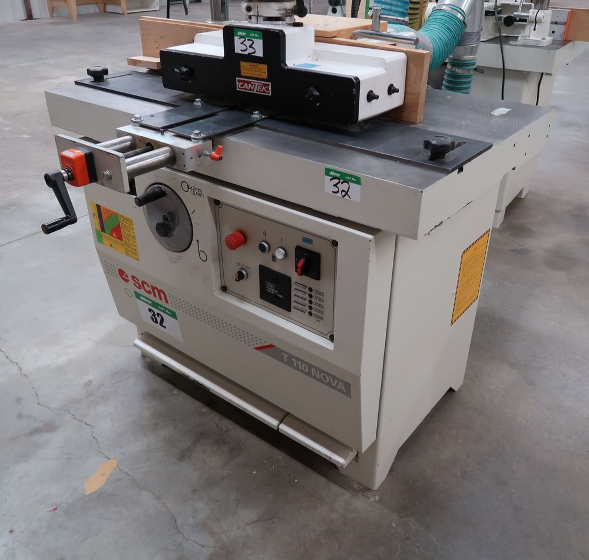 SCM T110 NOVA SPINDLE SHAPER, 220V/3PH (NO FEEDER) - Image 2 of 3