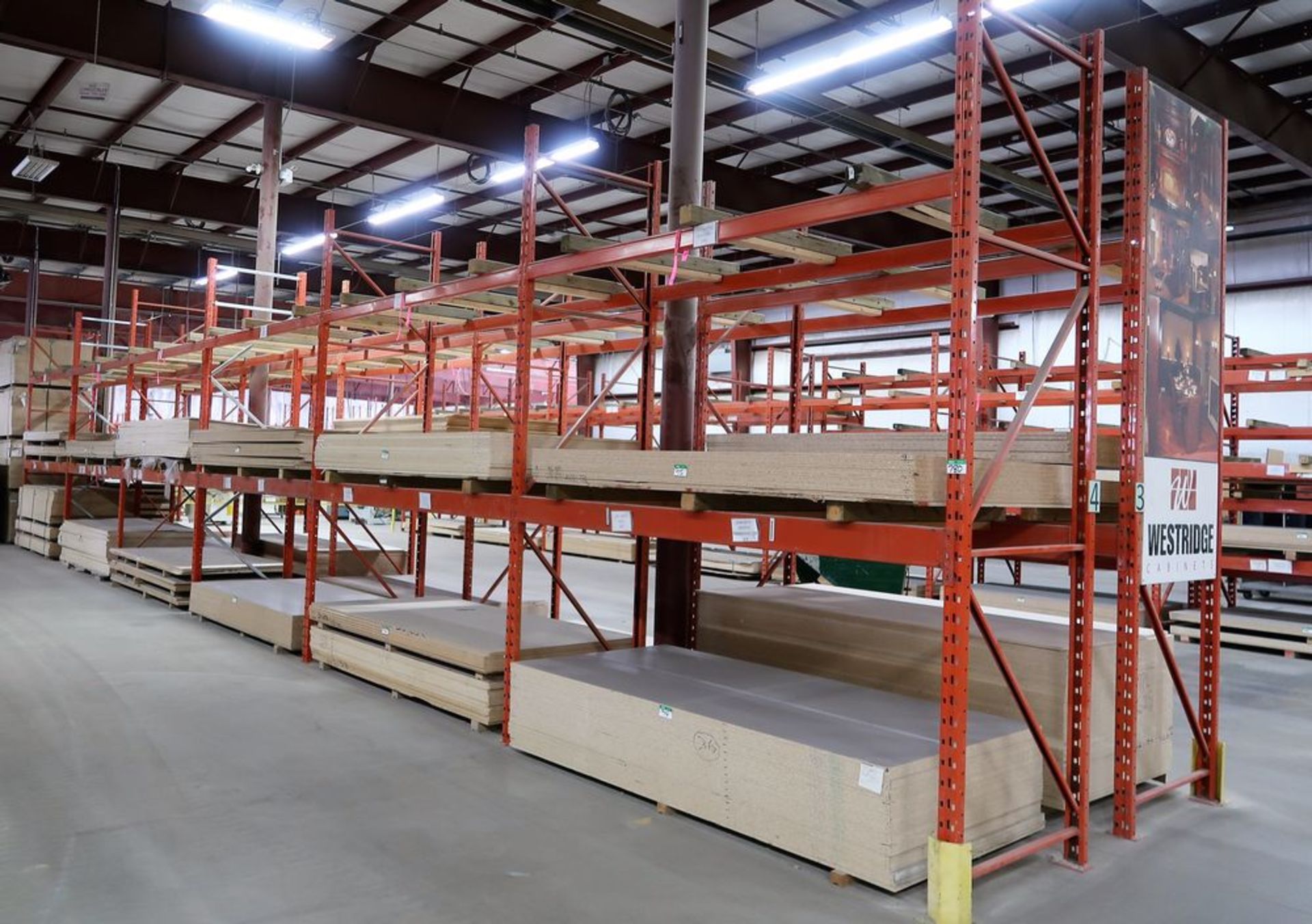 6 SECTIONS OF 12' HIGH PALLET RACKING, 9' SECTIONS