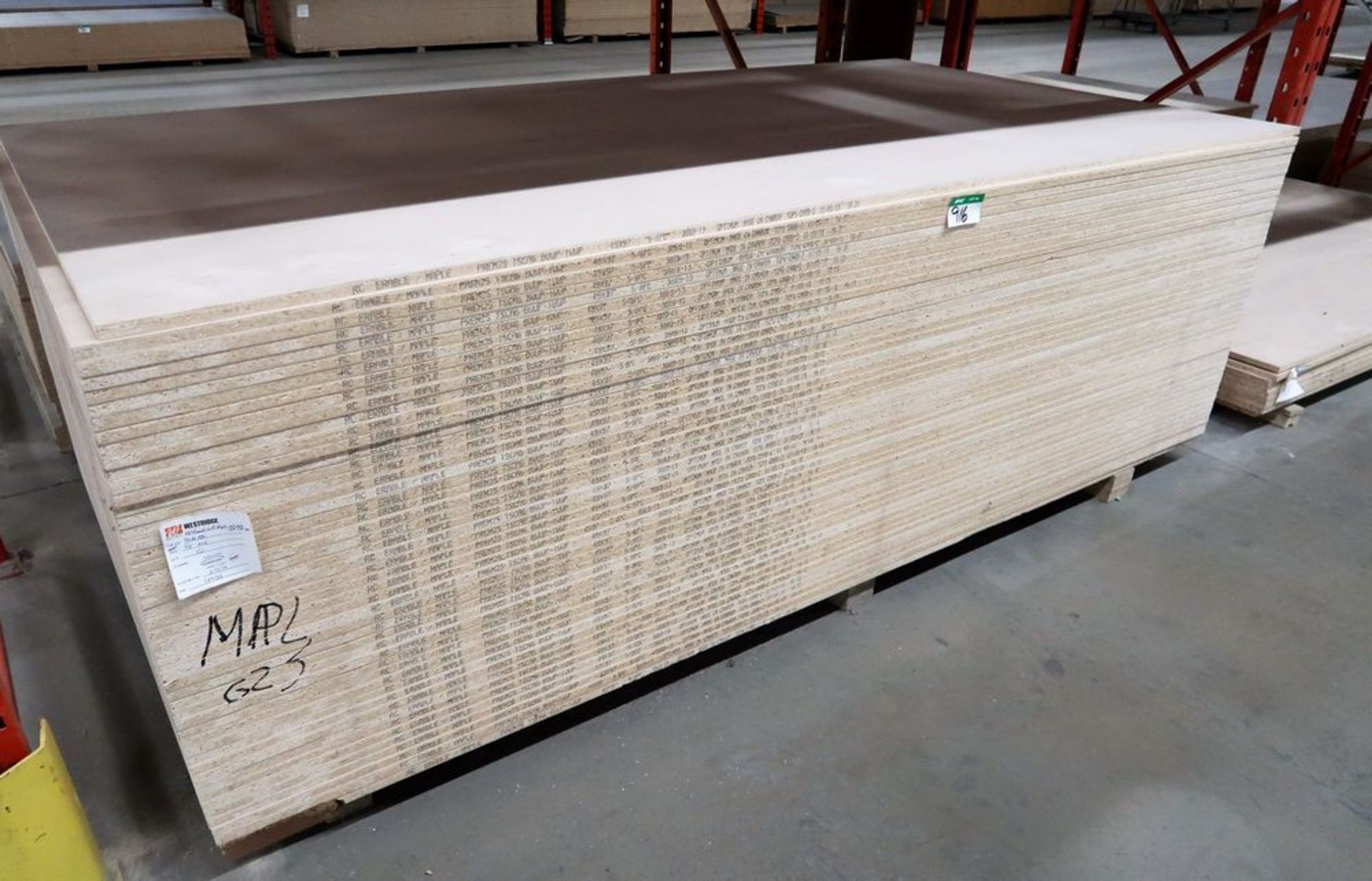 SLING OF 47 SHEETS MAPLE 4' X 8' X 5/8" 2/S