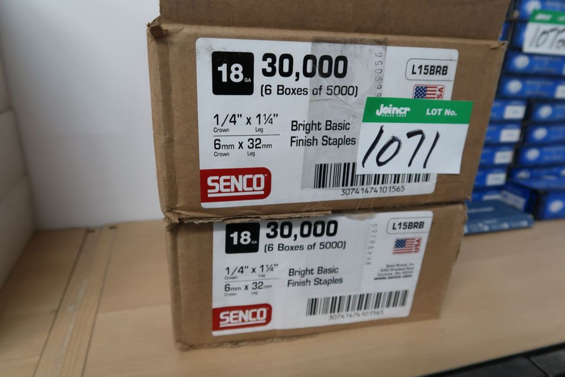 2 BOXES OF SENCO 1/4" X 1 1/4" 18GA. STAPLES