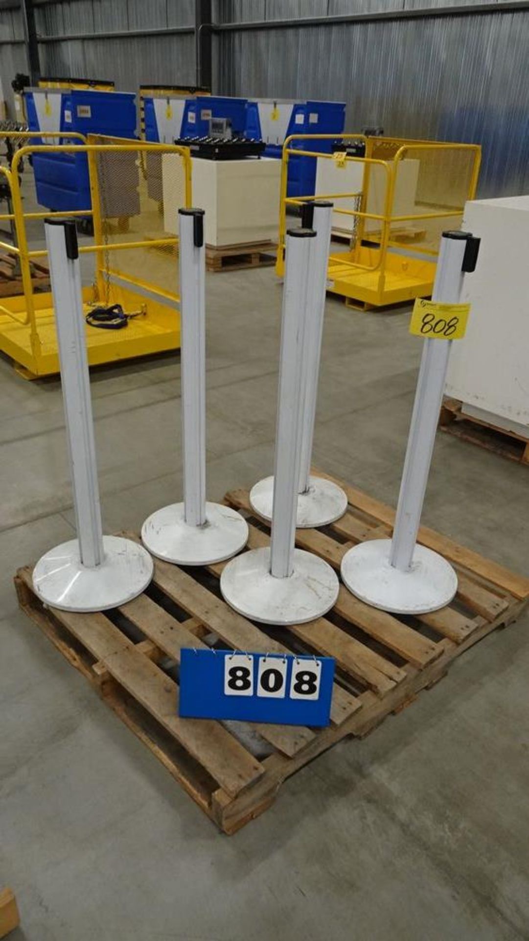 (5) BELTRAC STANCHIONS