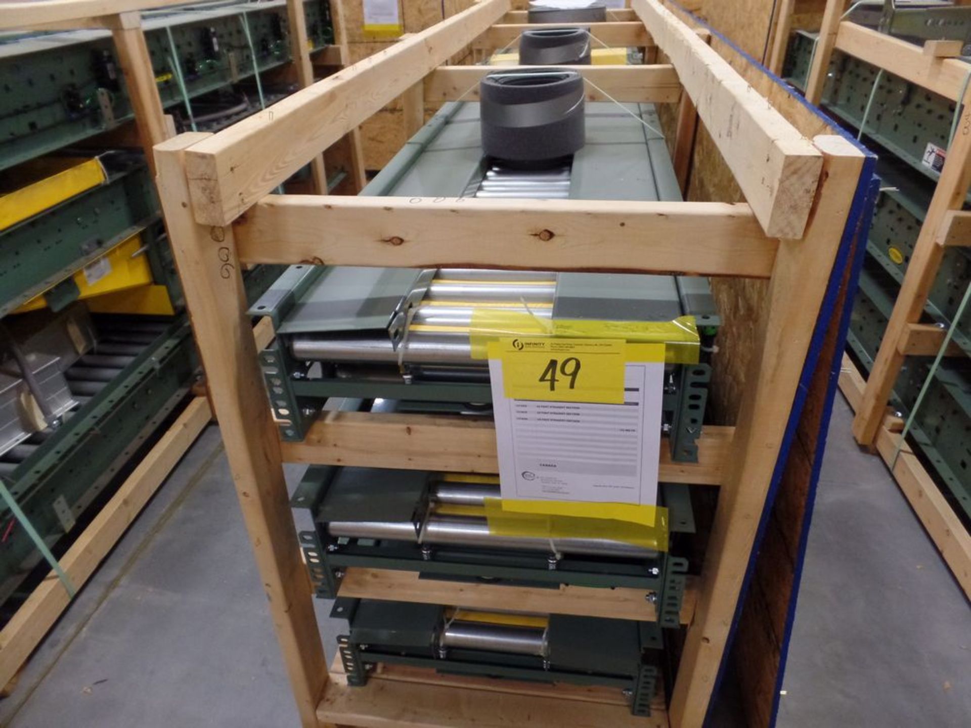 ASST.CONVEYORS - (SEE PHOTOS FOR INFO), CRATED FOR SHIPPING. (SUBJECT TO BULK BID LOT 40)