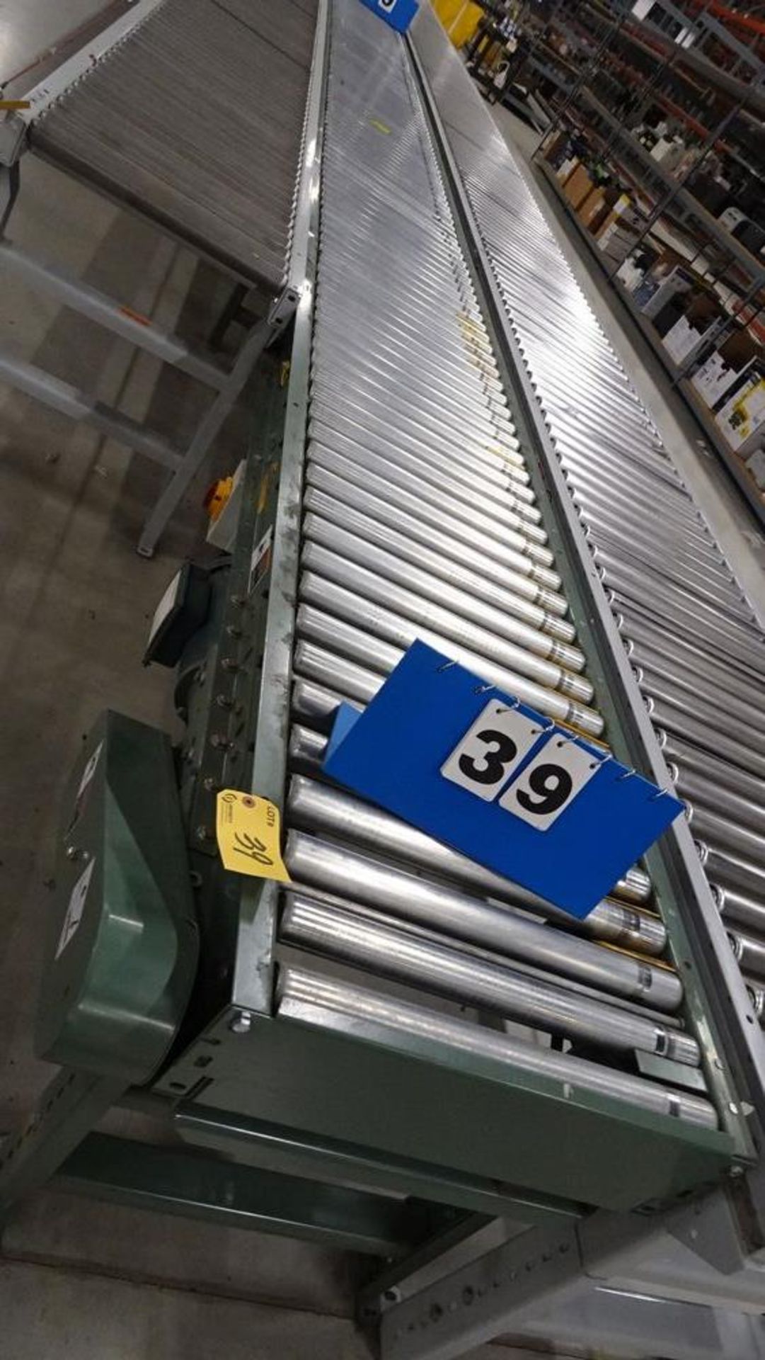 CUSTOM BUILT PACKING & SORTING LINE CONSISTING OF: 24" X 40' LONG ROLLER TOP CONVEYOR, 24" X 60' - Image 6 of 19