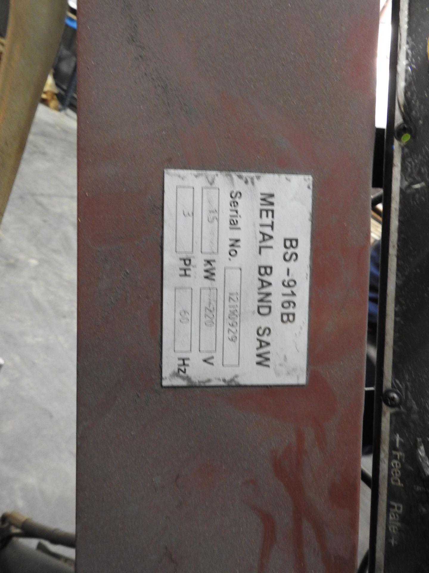 Band Saw, Northern Tools, Mdl. BS-916B, 220v , 3 ph ** Located: 4402 Theiss Rd, Houston, TX - Image 9 of 11
