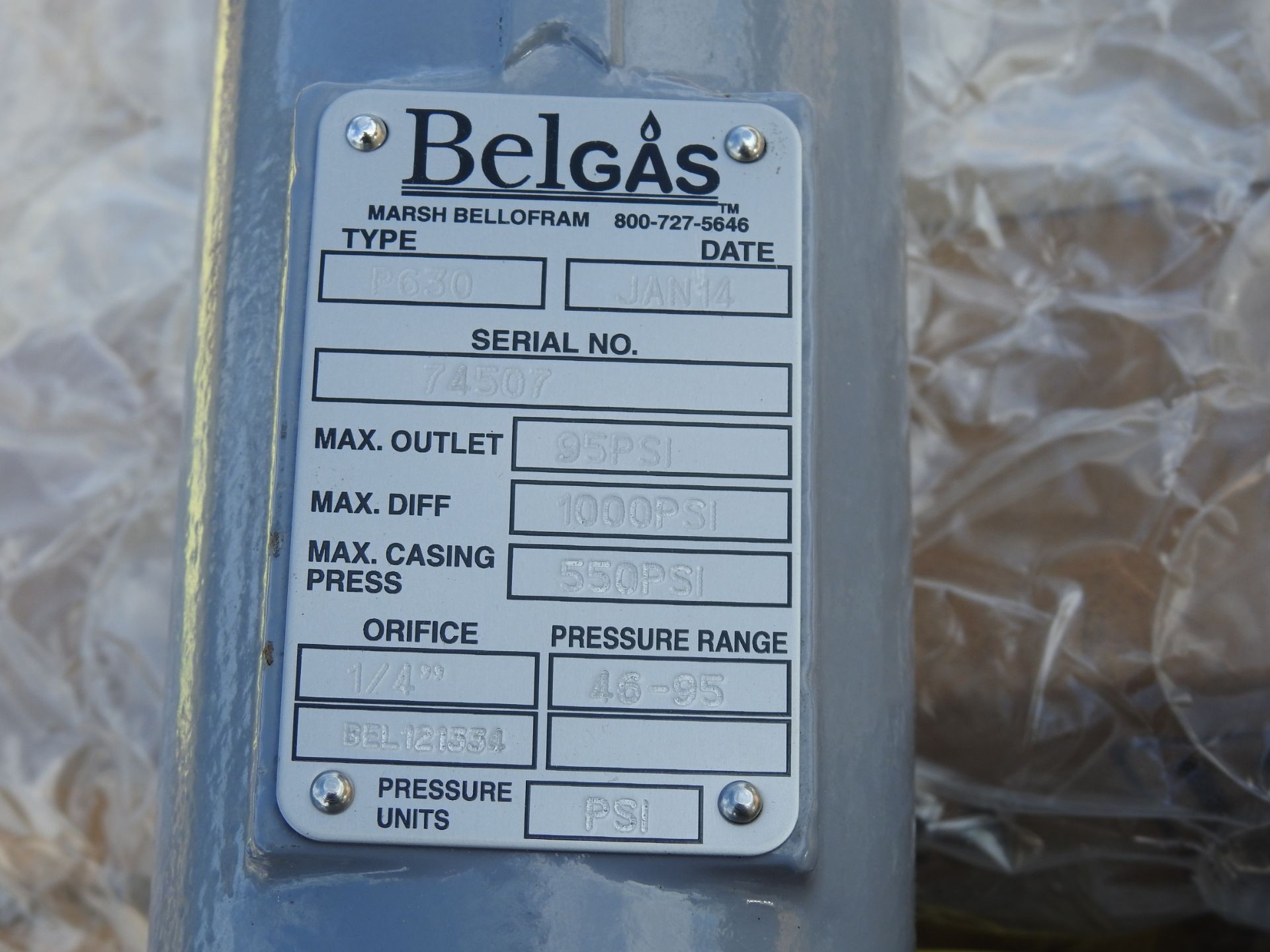 Lot of Pressure Relief Valves, BelGas, Mdl. P63 ** Located: 4402 Theiss Rd, Houston, TX 77338 ** - Image 7 of 8