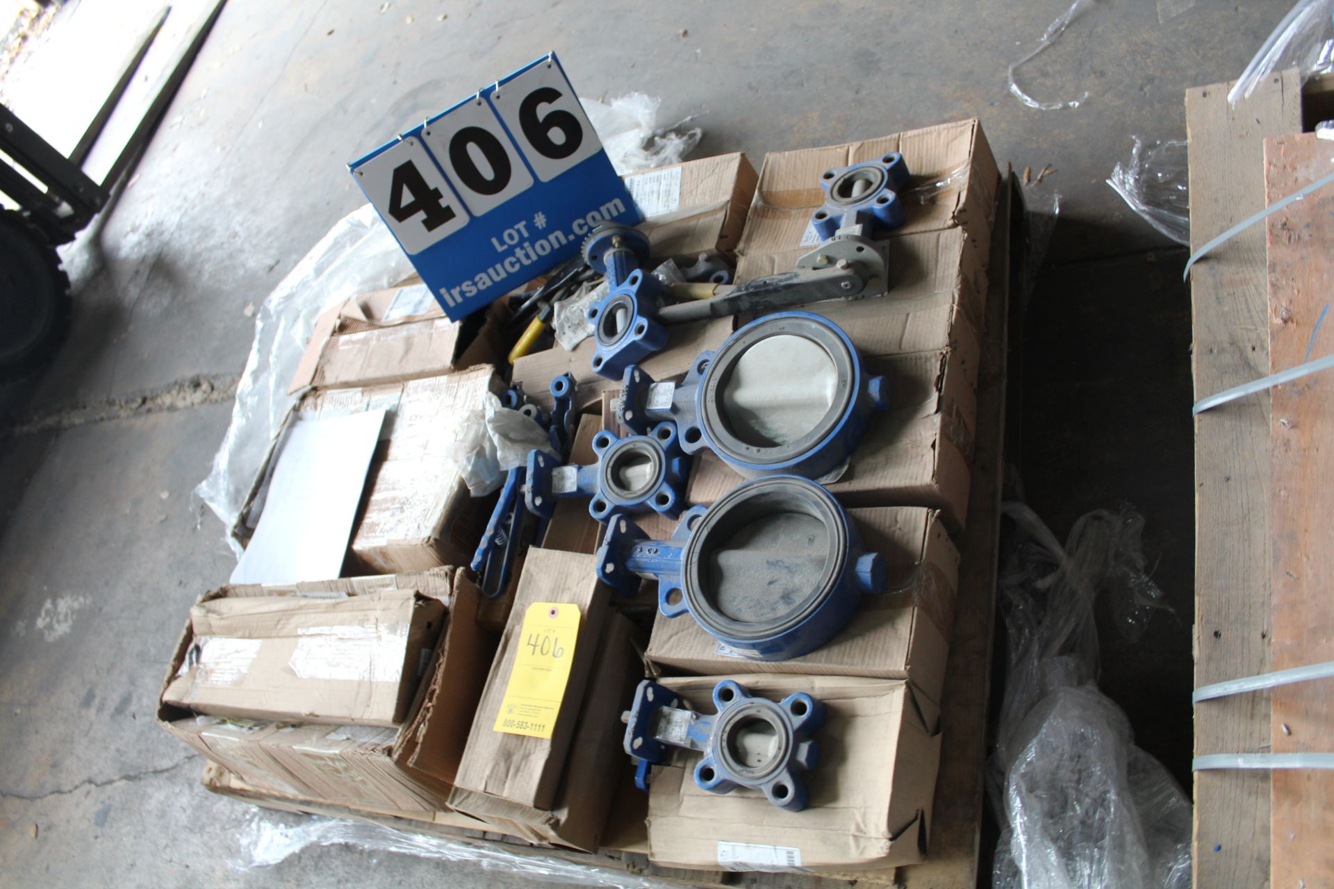 ASST DELVAL BUTTERFLY VALVES ** Located: 4728 Goldfield Bldg. 2, San Antonio, TX 78218 **