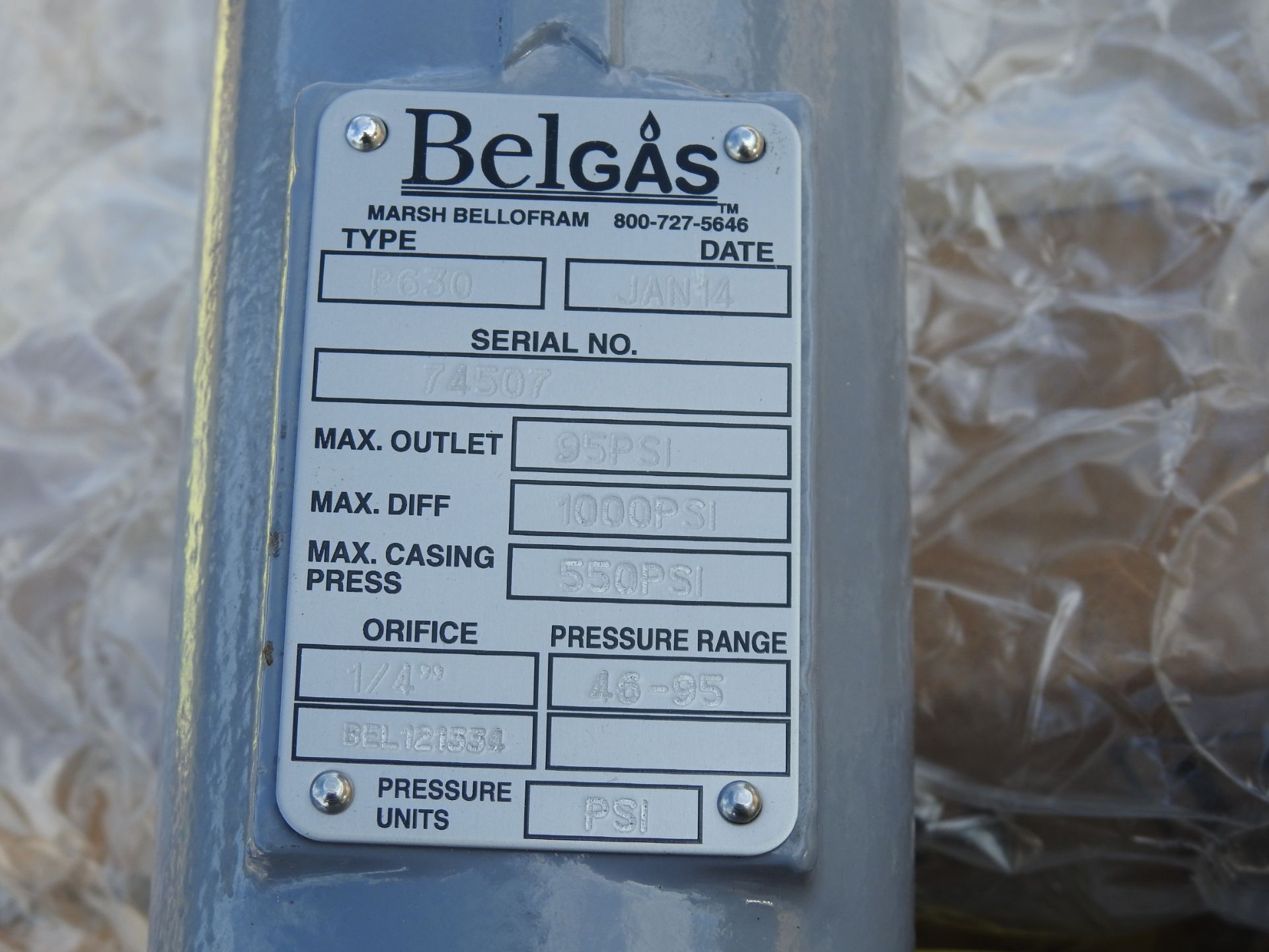 Lot of Pressure Relief Valves, BelGas, Mdl. P63 ** Located: 4402 Theiss Rd, Houston, TX 77338 ** - Image 4 of 8