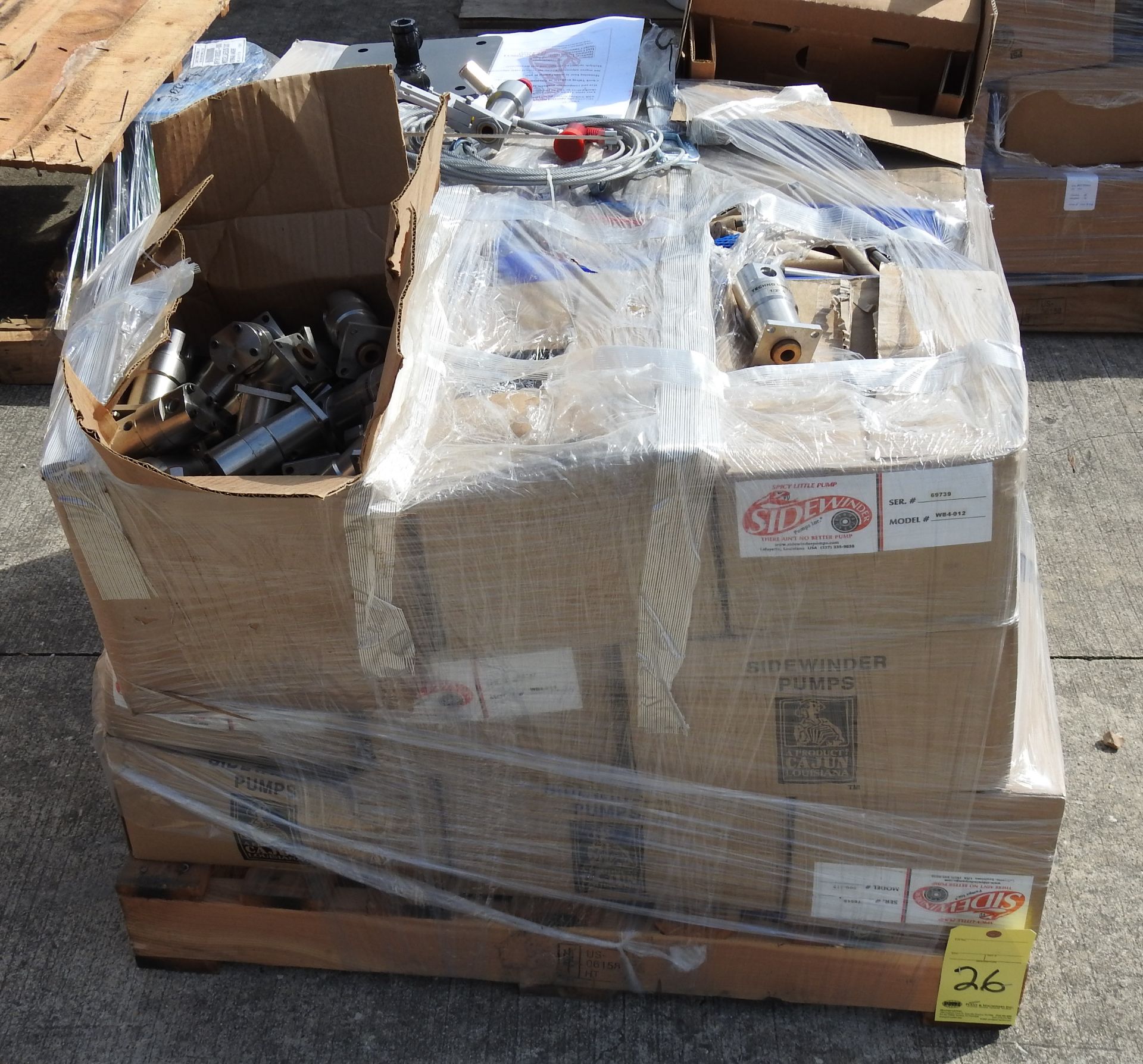 Lot of Assorted Parts, Techno Uniseal, Walking Beam Pumps, Sidewinder, Mdl. WB8-012 ** Located: 4402