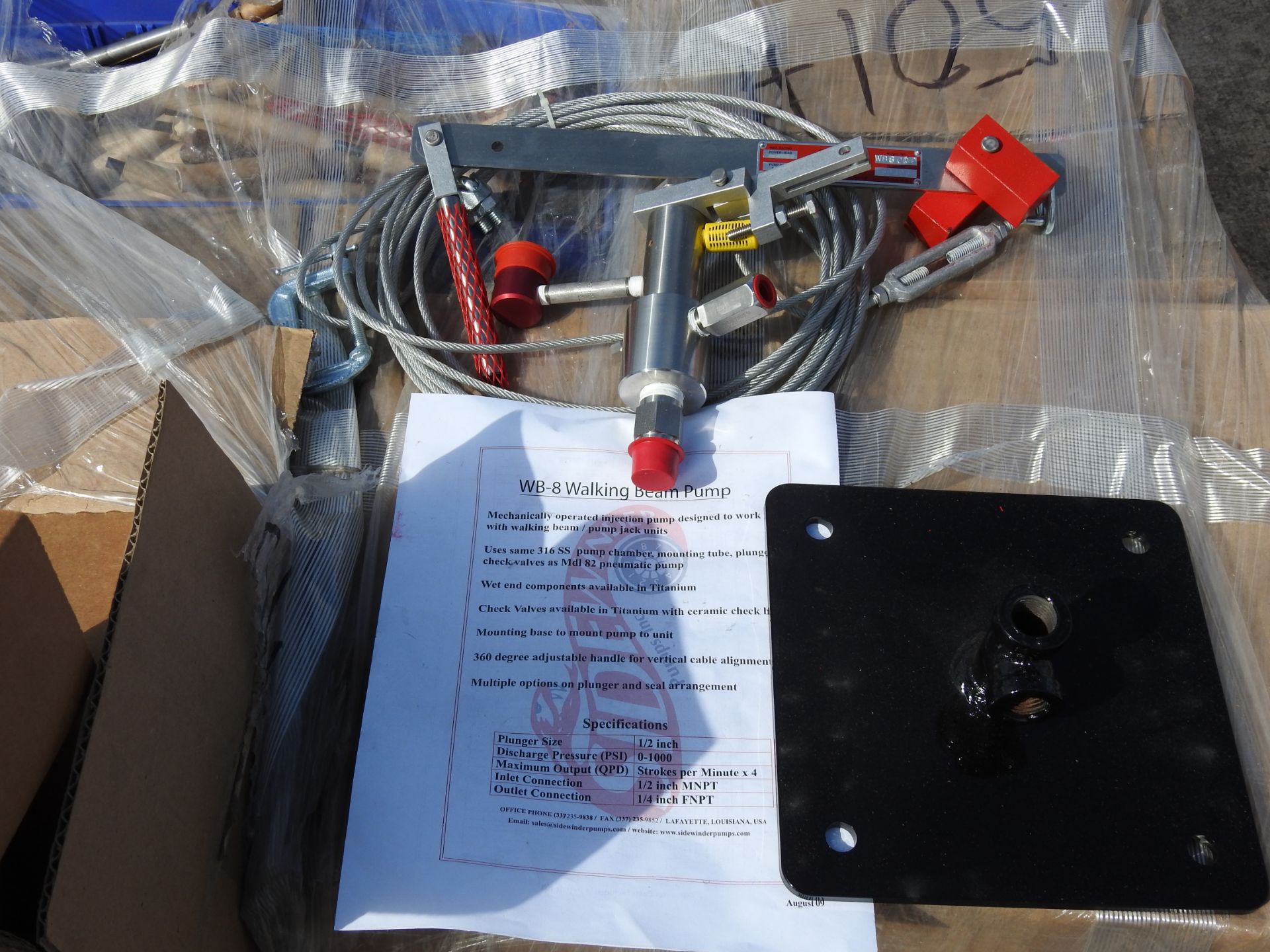 Lot of Assorted Parts, Techno Uniseal, Walking Beam Pumps, Sidewinder, Mdl. WB8-012 ** Located: 4402 - Image 8 of 8