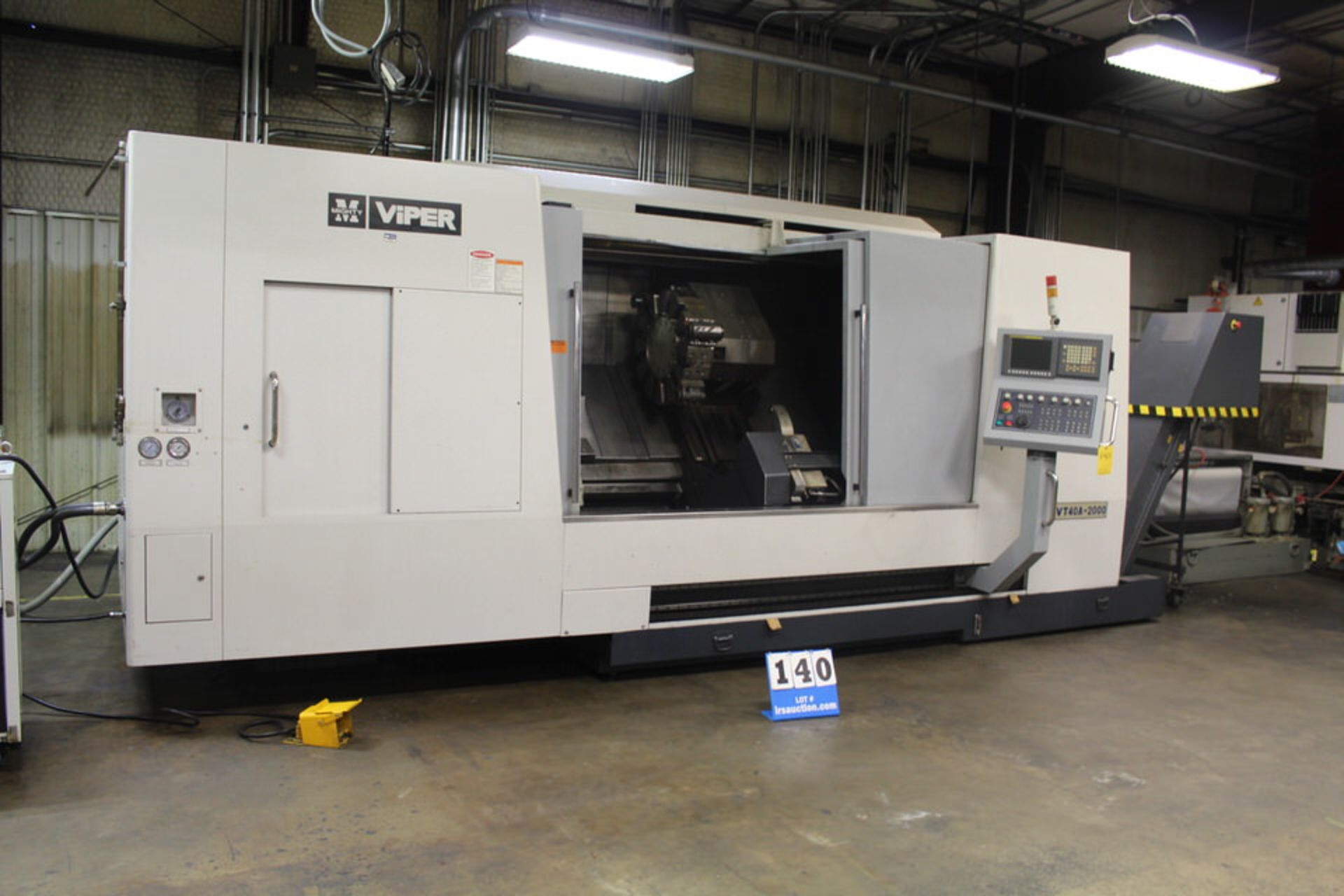 2011 MIGHTY VIPER CNC LATHE, VT-40- A-2000, MAX SWING: 39.7", MAX TURN DIA: 33.85"