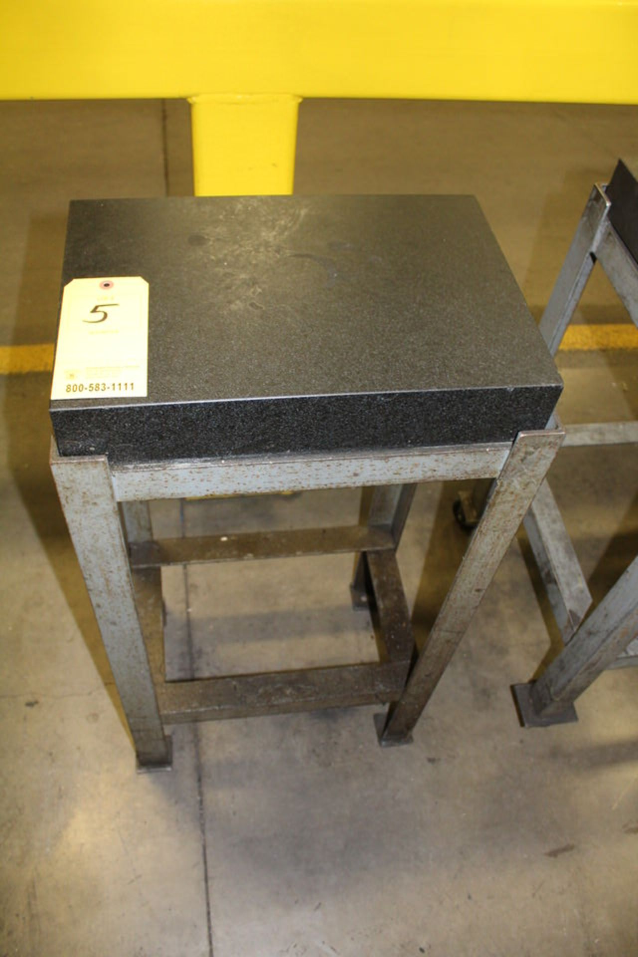 18" X 12" X 3 1/2" GRANITE SURFACE PLATE W/ STANDS