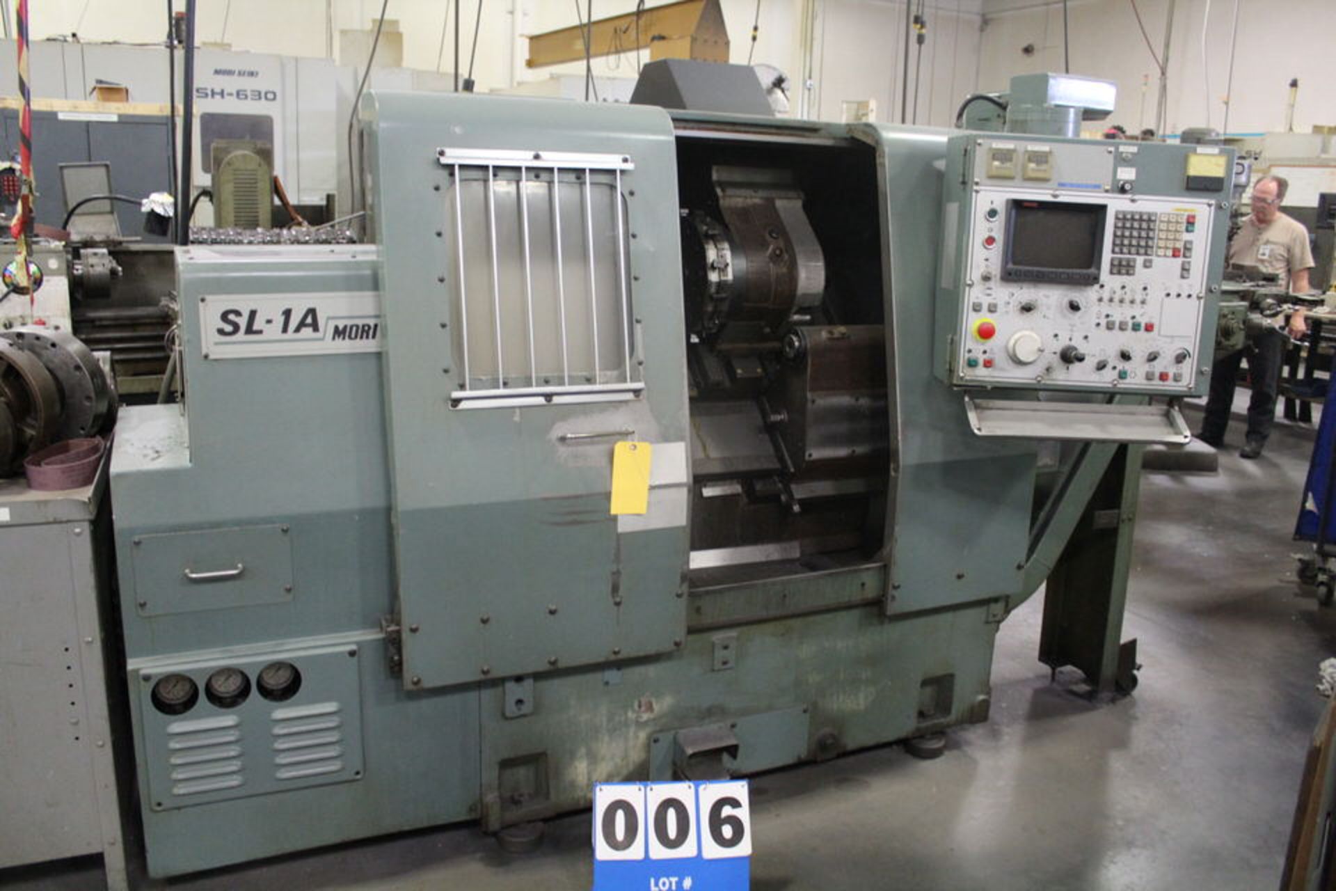 MORI SEIKI SL-1 CNC TURNING CENTER, SWING OVER BED:16.5", SWING OVER CARRIAGE: 6.2", MAX TURNING - Image 2 of 4