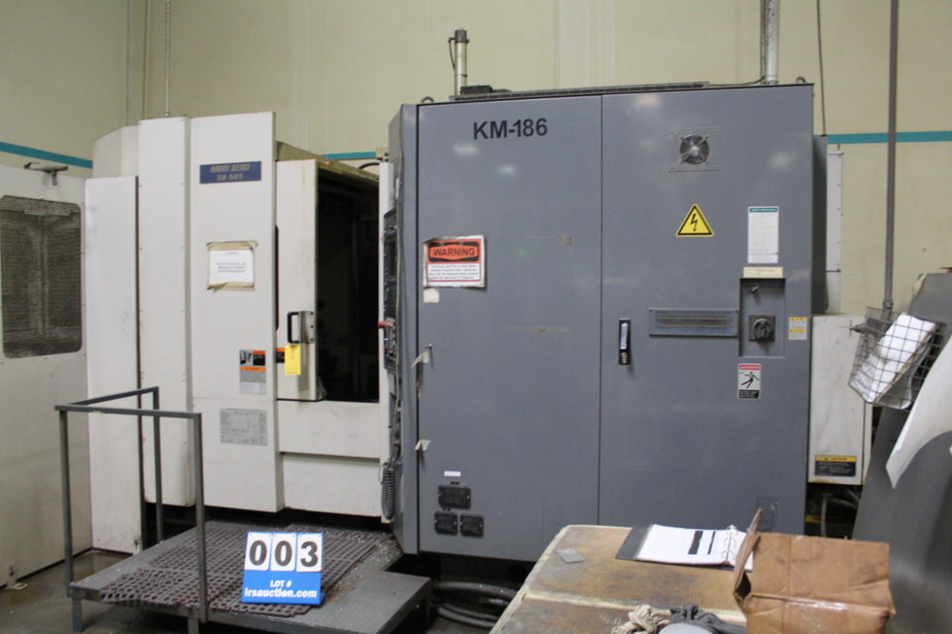 2000 MORI SEIKI MACHINE CELL, MDL:SH-503, SPINDLE SPEED: 12000 RPM, MAX TOOL DIA: 150MM