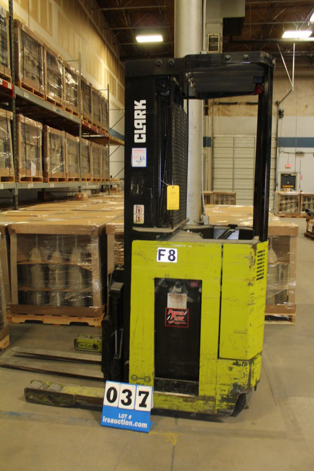 CLARK NPR17 STANDUP FORKLIFT, ELEC, 3,300 LB CAP, 36V