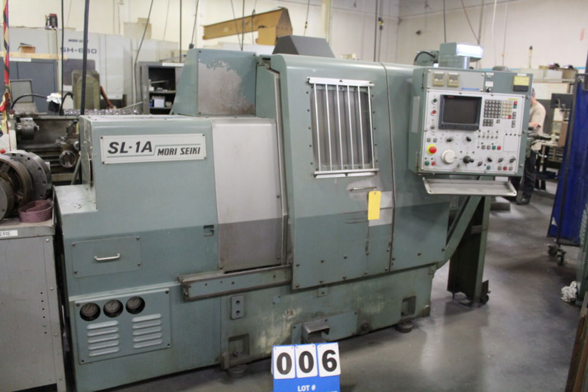 MORI SEIKI SL-1 CNC TURNING CENTER, SWING OVER BED:16.5", SWING OVER CARRIAGE: 6.2", MAX TURNING