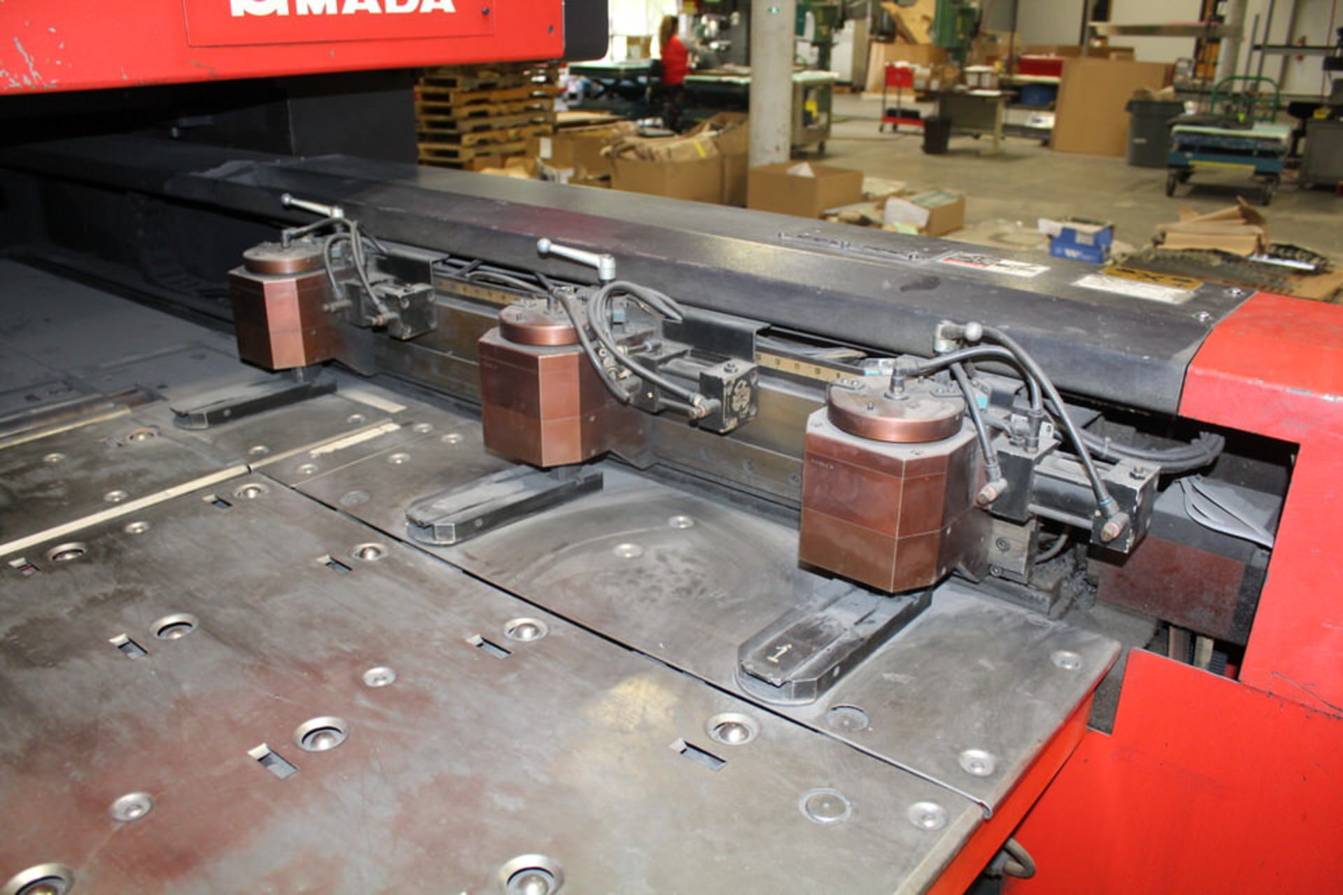 1994 AMADA LC1212 LASER CUTTER 6' X 8' TABLE, W/ FANUC SERIES 16-L CTRL, W/ CHIP CONVEYOR - Image 5 of 6