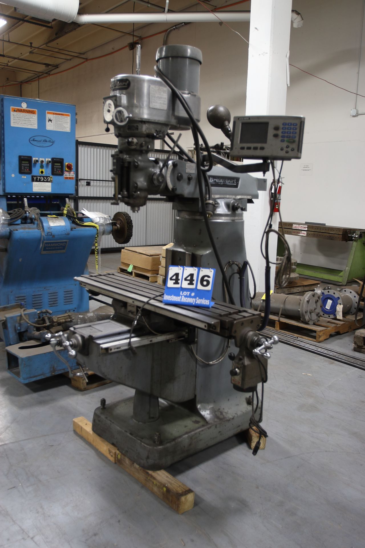 Bridgeport Model Series I Vertical Milling Machine, S/N 237472, Asset #000116, 2 hp; with Acu-Rite - Image 2 of 2