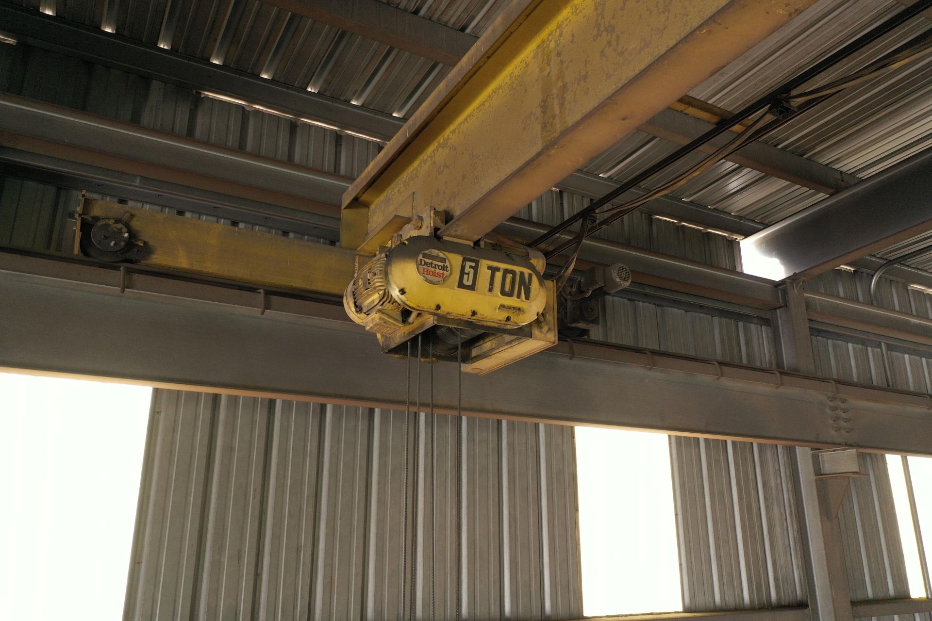 F&G 5 Ton Overhead Crane SN: CR3798 with 5 Ton Hoist & Pendant Control, Approx 52 ft Span ( - Image 3 of 5