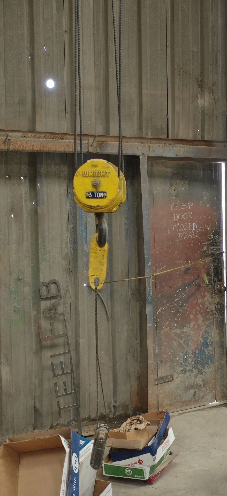 Abacus 3 Ton Underslung Overhead Crane SN: with 3 Ton Hoist & Pendant Control, Approx 30 ft Span ( - Image 4 of 4