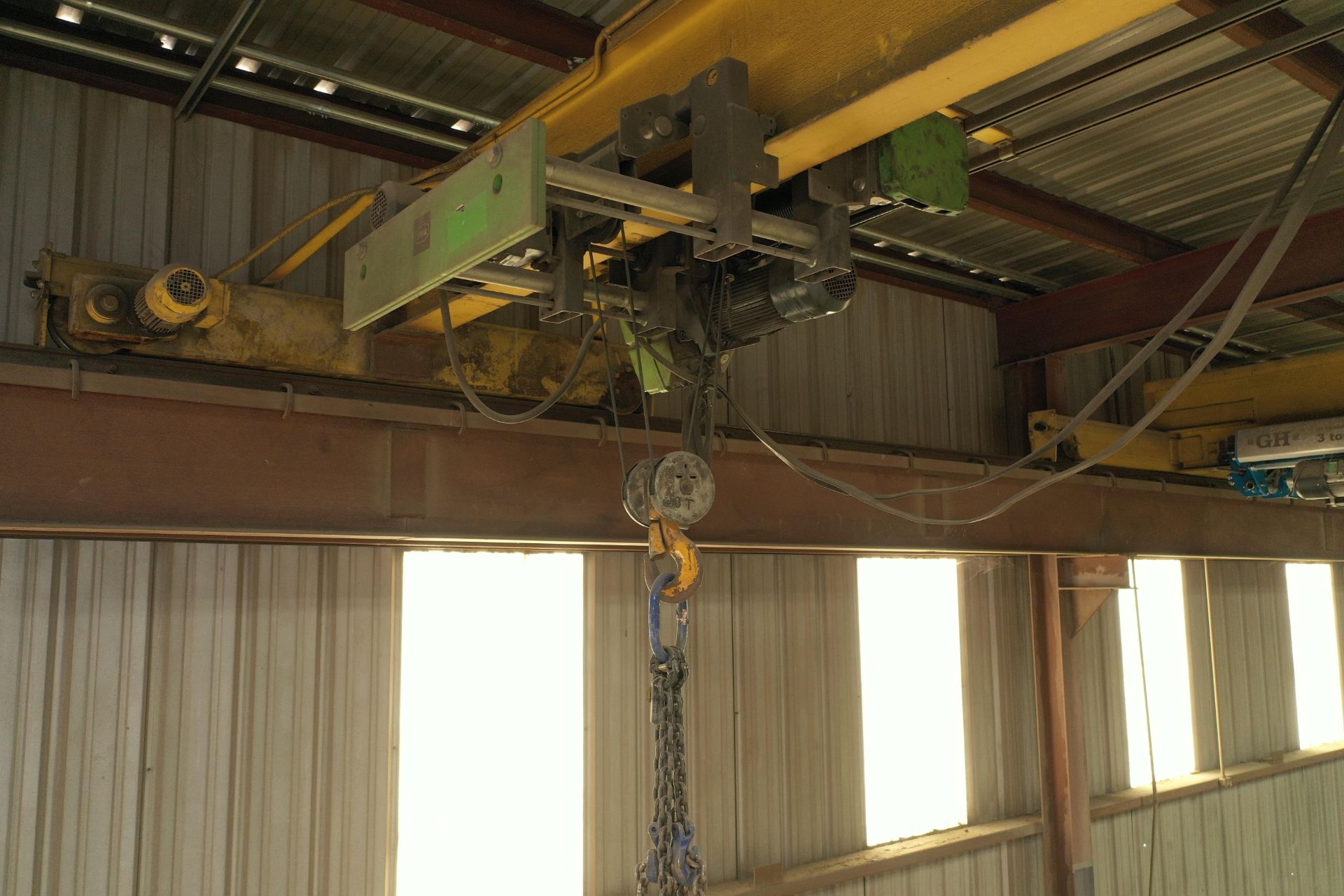 Abacus 3 Ton Underslung Overhead Crane SN: with 3 Ton Hoist & Pendant Control, Approx 30 ft Span ( - Image 3 of 4