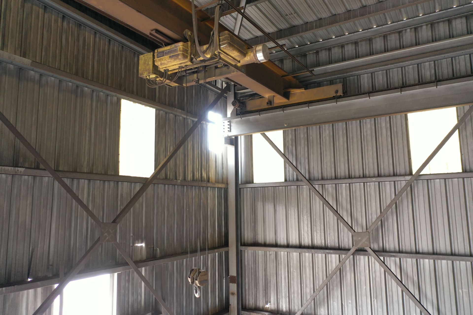 F&G 5 Ton Overhead Crane SN: 3723 with 5 Ton Hoist & Pendant Control, Approx 52 ft Span (LOCATION 1: - Image 2 of 3