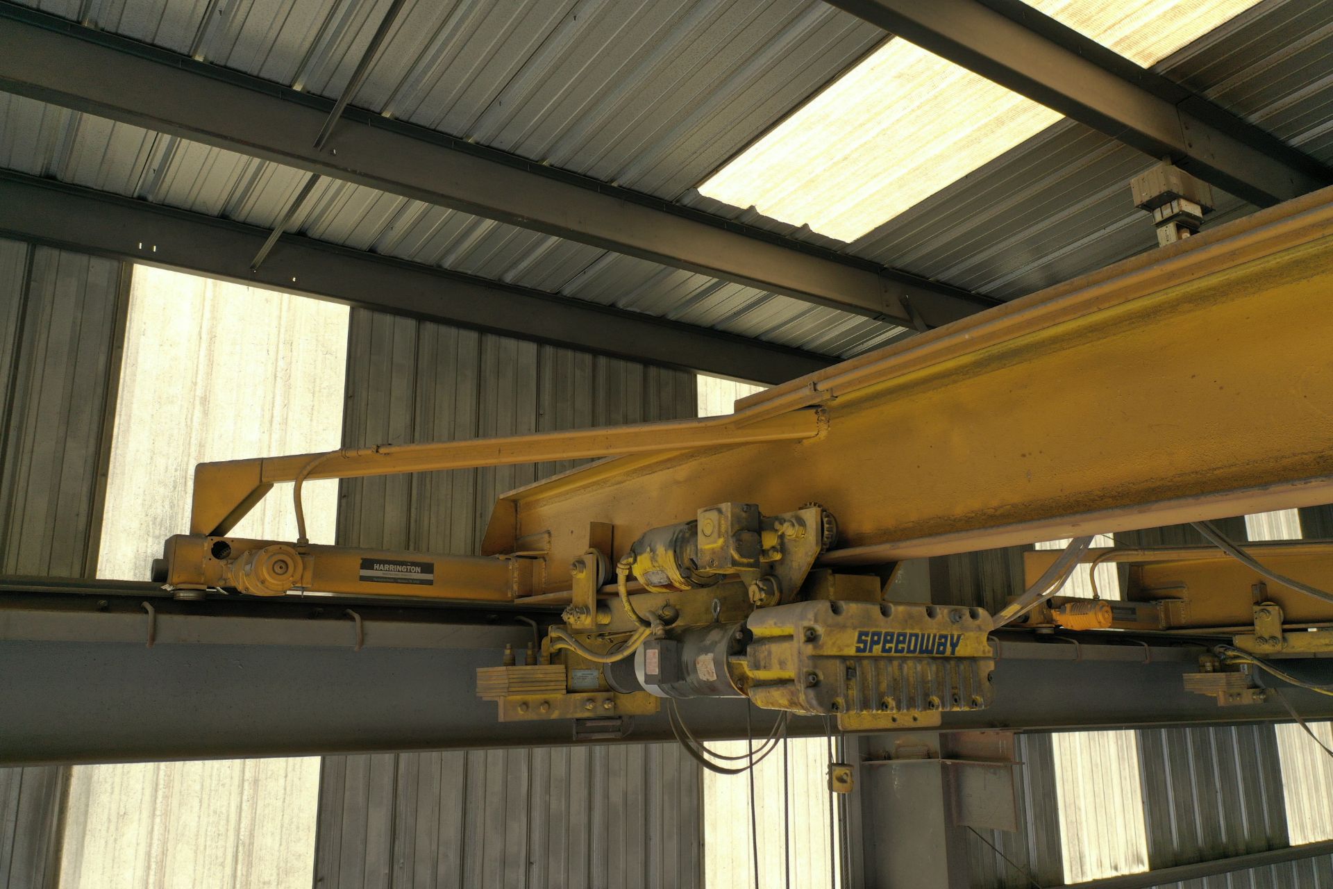 Evans 3 Ton Overhead Crane SN: 2479B with 3 Ton Hoist & Pendant Control, Approx 40 ft Span (LOCATION - Image 5 of 7