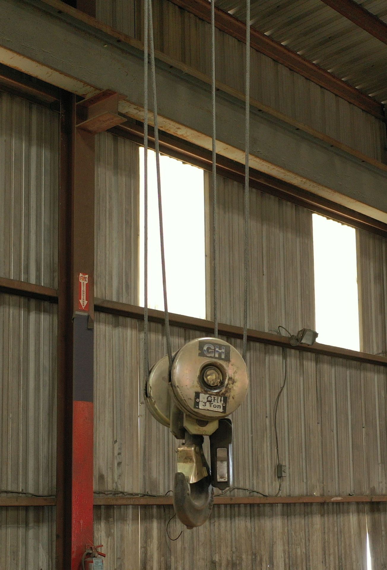 Stewart Wattley 3 Ton Overhead Crane SN: 89-0408A with 3 Ton Hoist & Pendant Control, Approx 42 ft - Image 3 of 3