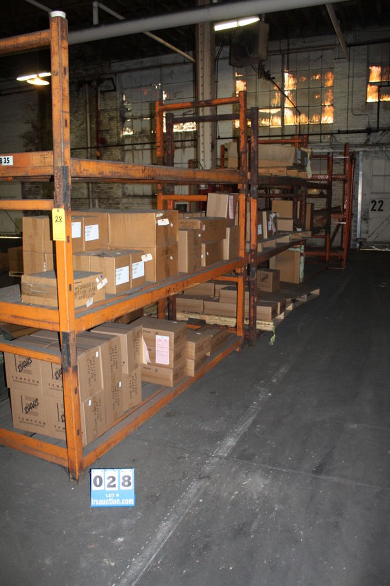 (3) SECTIONS PALLET RACK, 8' X 38" UPRIGHTS, 103" CROSSBEAMS (NO CONTENTS & DELAYED REMOVAL)