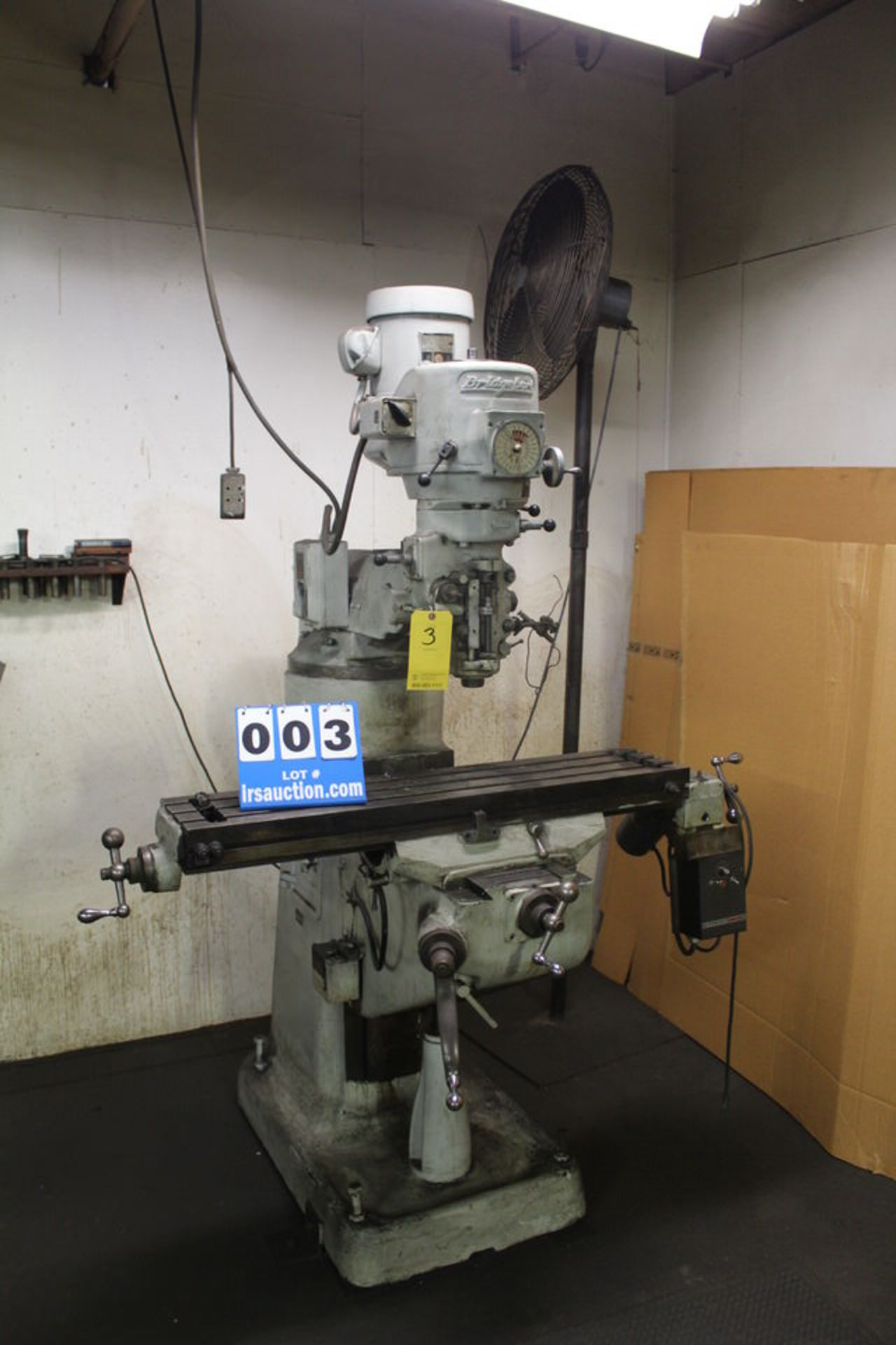 BRIDGEPORT MILLING MACHINE, 9' X 42" TABLE