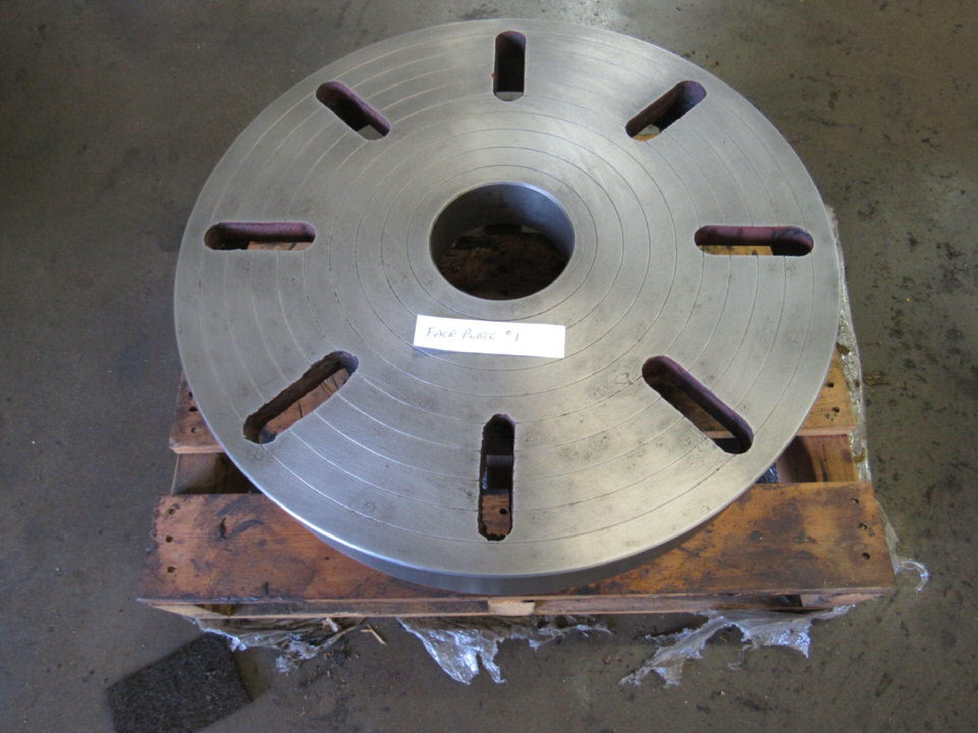20" Face Plate with 8 Radial Slots