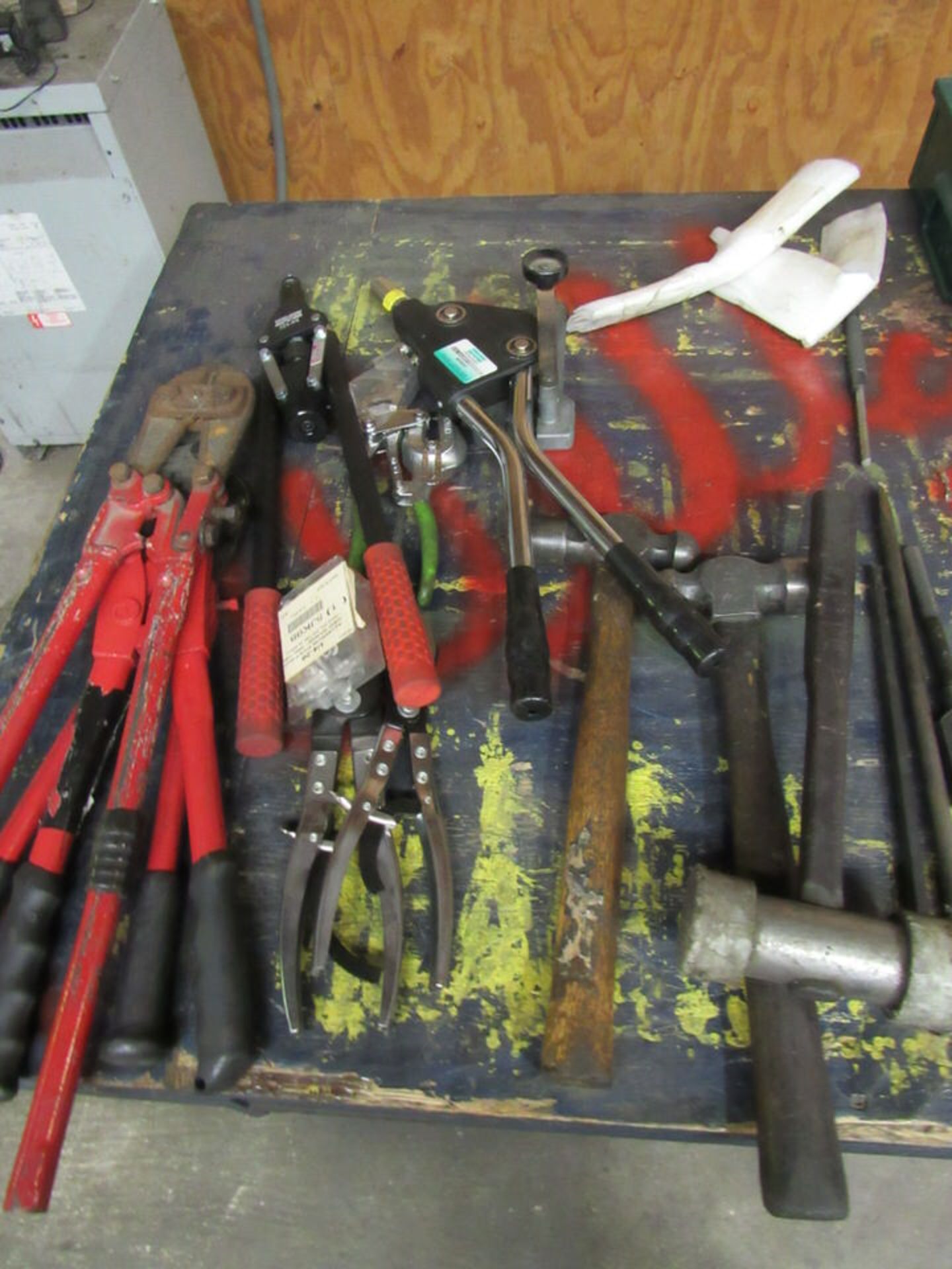 Table with Contents Tools Clamps Etc - Image 6 of 6