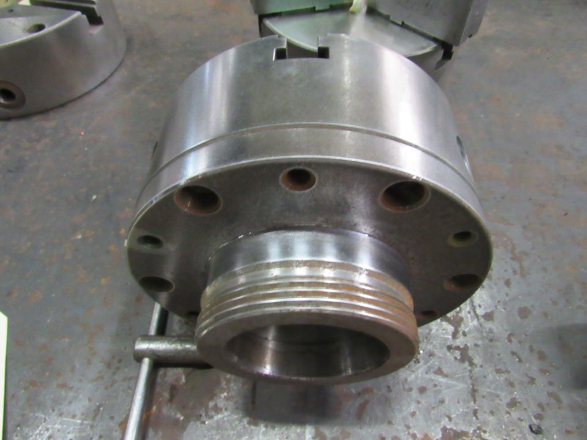 8" 3-Jaw Chuck, 2" through hole, threaded back, no jaws, S/N NA (LOCATION: 3603 Melva Street, - Image 3 of 3