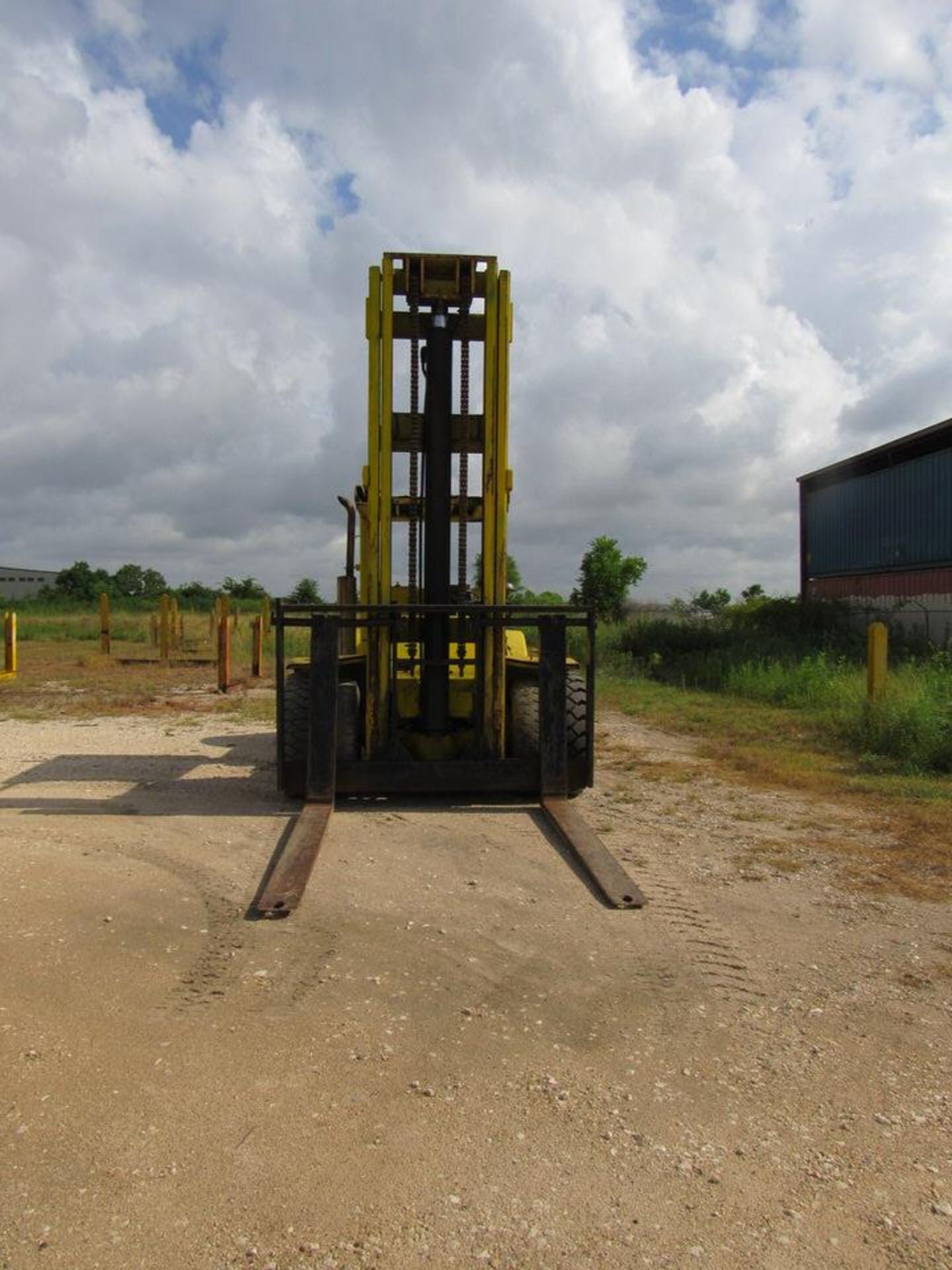 30,000 lb. Hyster Model H300 Rough Terrain Forklift, diesel engine, pneumatic tires (approx. 35% - Image 3 of 7