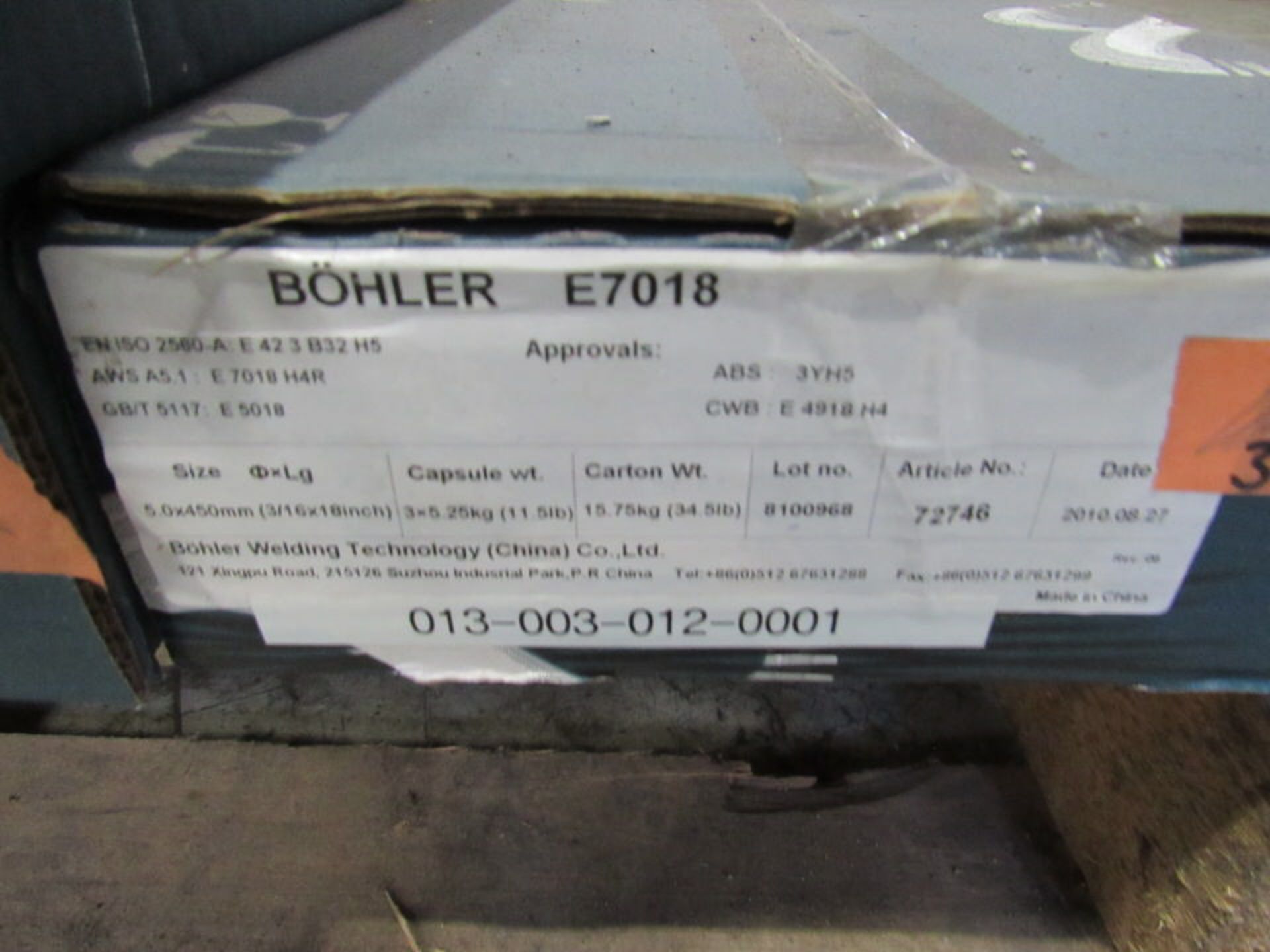 Lot of Inconel and Other Alloy Welding Rods on Pallet, [Special Materials, Inconel 740H, 0.093" - Image 7 of 10