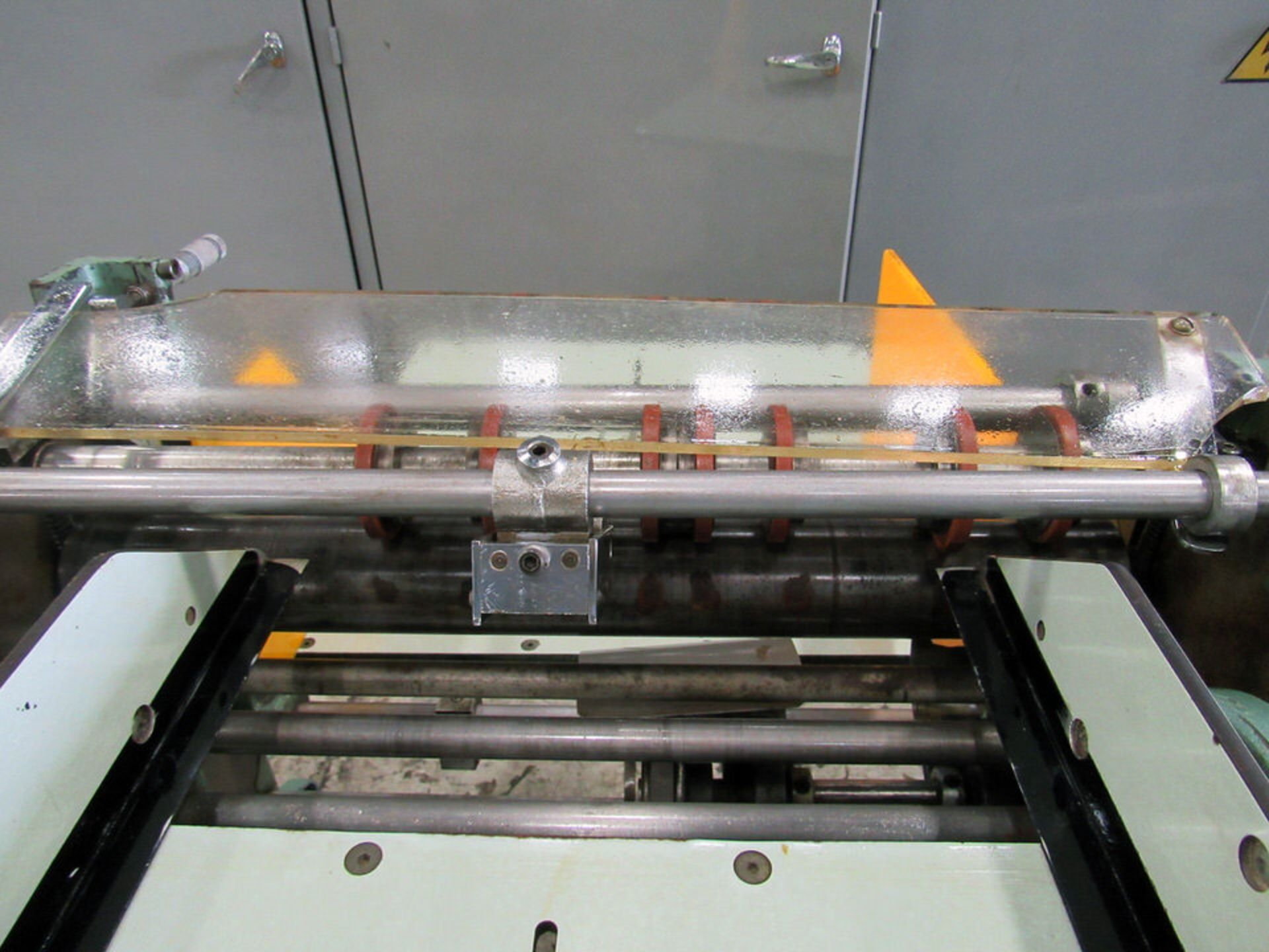 17" Slitter (Paper and Plastic Film), 17" max. width, 7 cutting wheels, 22.75" W x 22.5" D infeed - Image 6 of 7