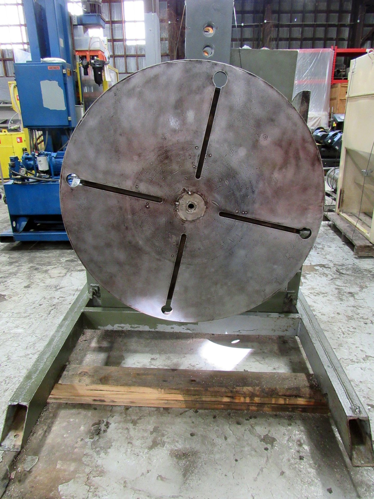 3,000 Lb. Ransome Model 30-P Adjustable Height Tilt and Rotate Welding Positioner, new 1977, 42"