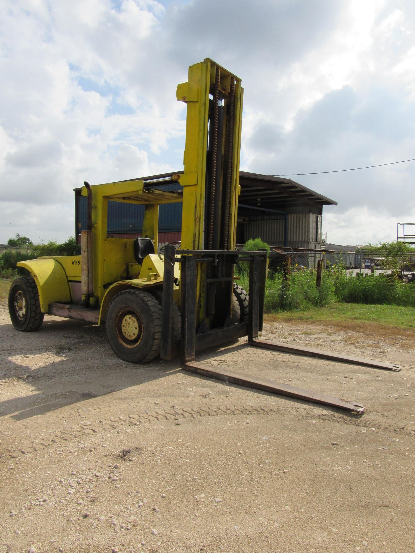 30,000 lb. Hyster Model H300 Rough Terrain Forklift, diesel engine, pneumatic tires (approx. 35% - Image 2 of 7