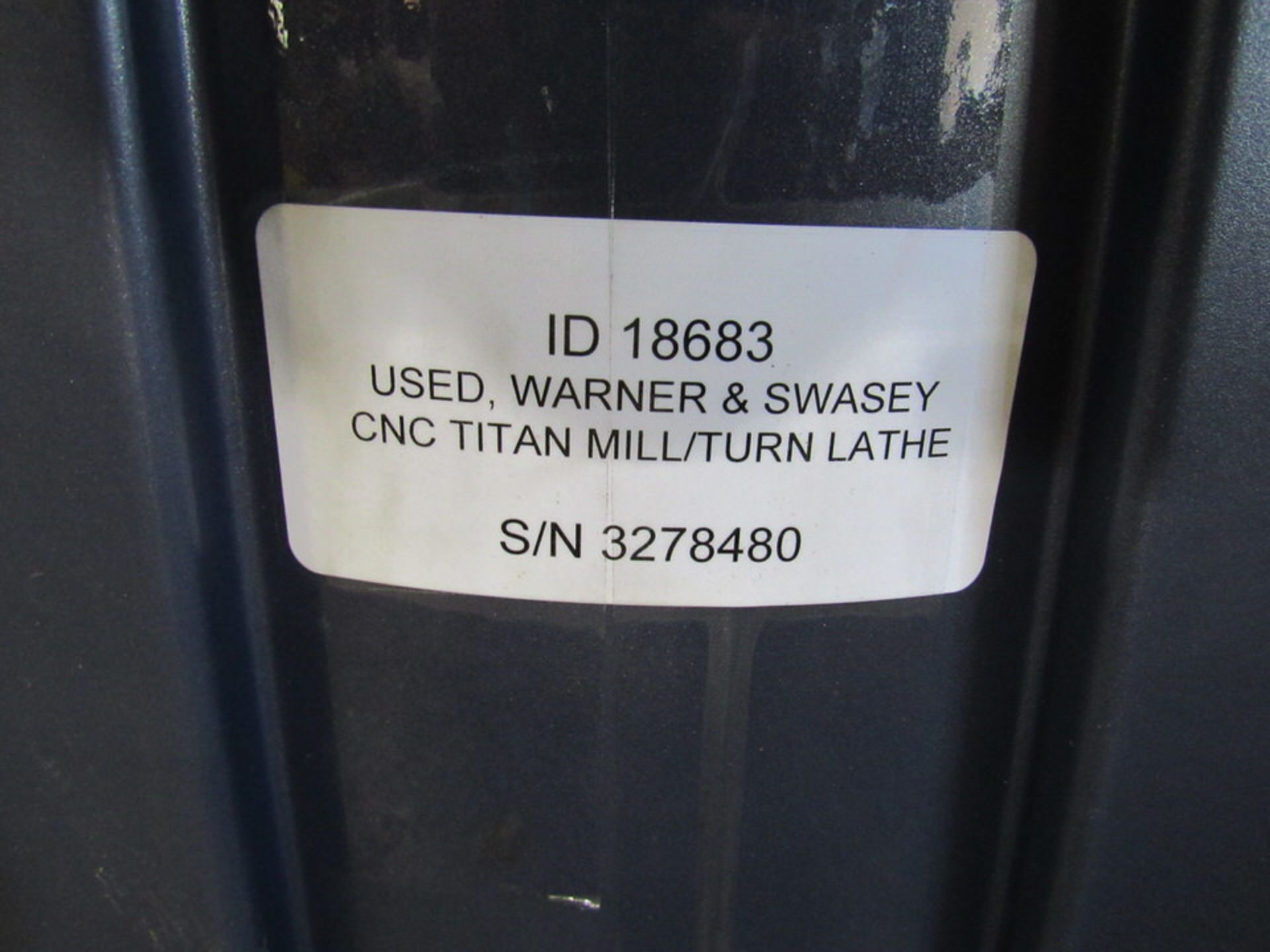 Warner & Swasey CNC Titan Mill/Turn Lathe, new 1986, installed 2000, 29" swing over bed, 18.5" - Image 18 of 22