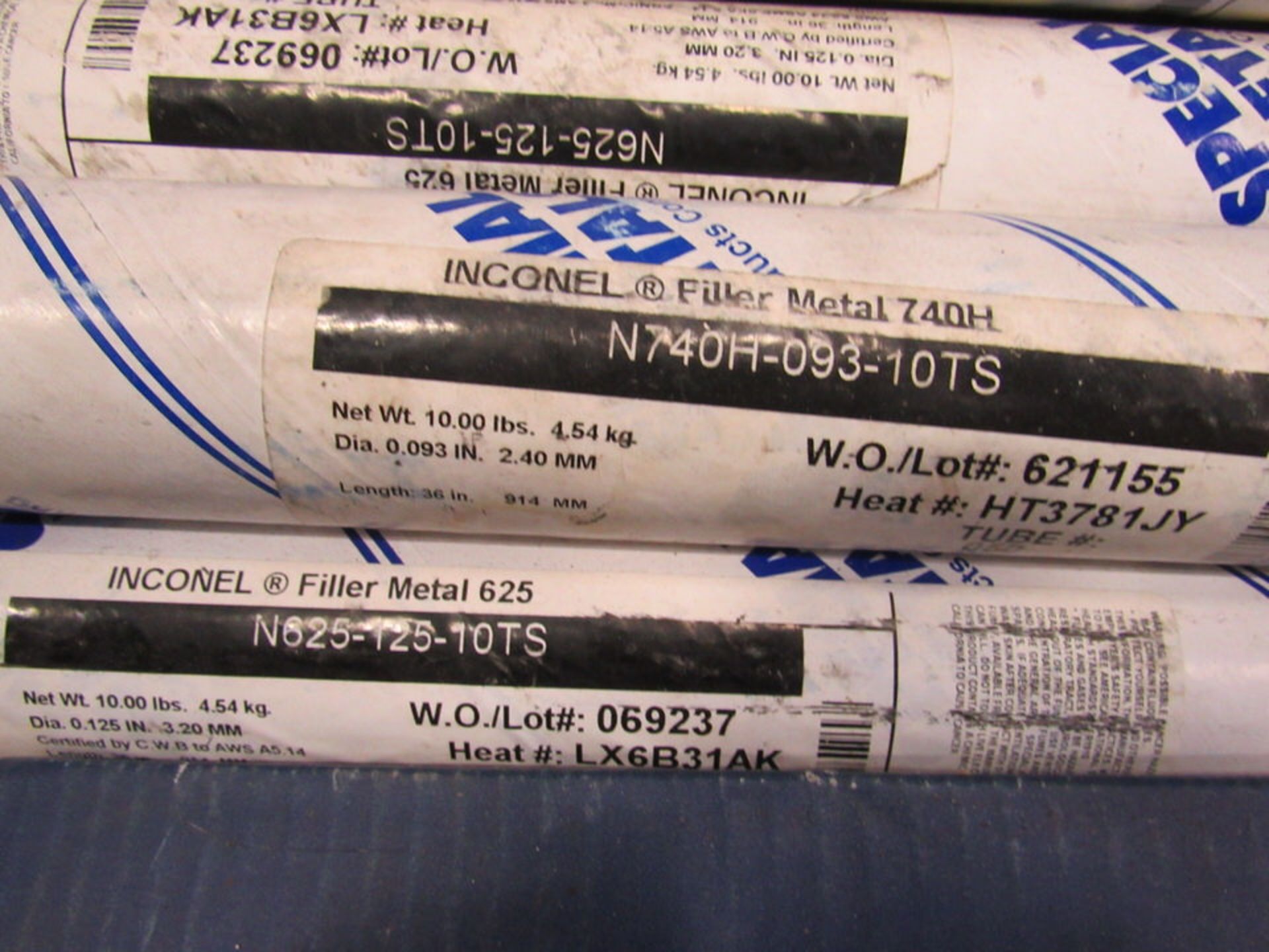 Lot of Inconel and Other Alloy Welding Rods on Pallet, [Special Materials, Inconel 740H, 0.093" - Image 6 of 10
