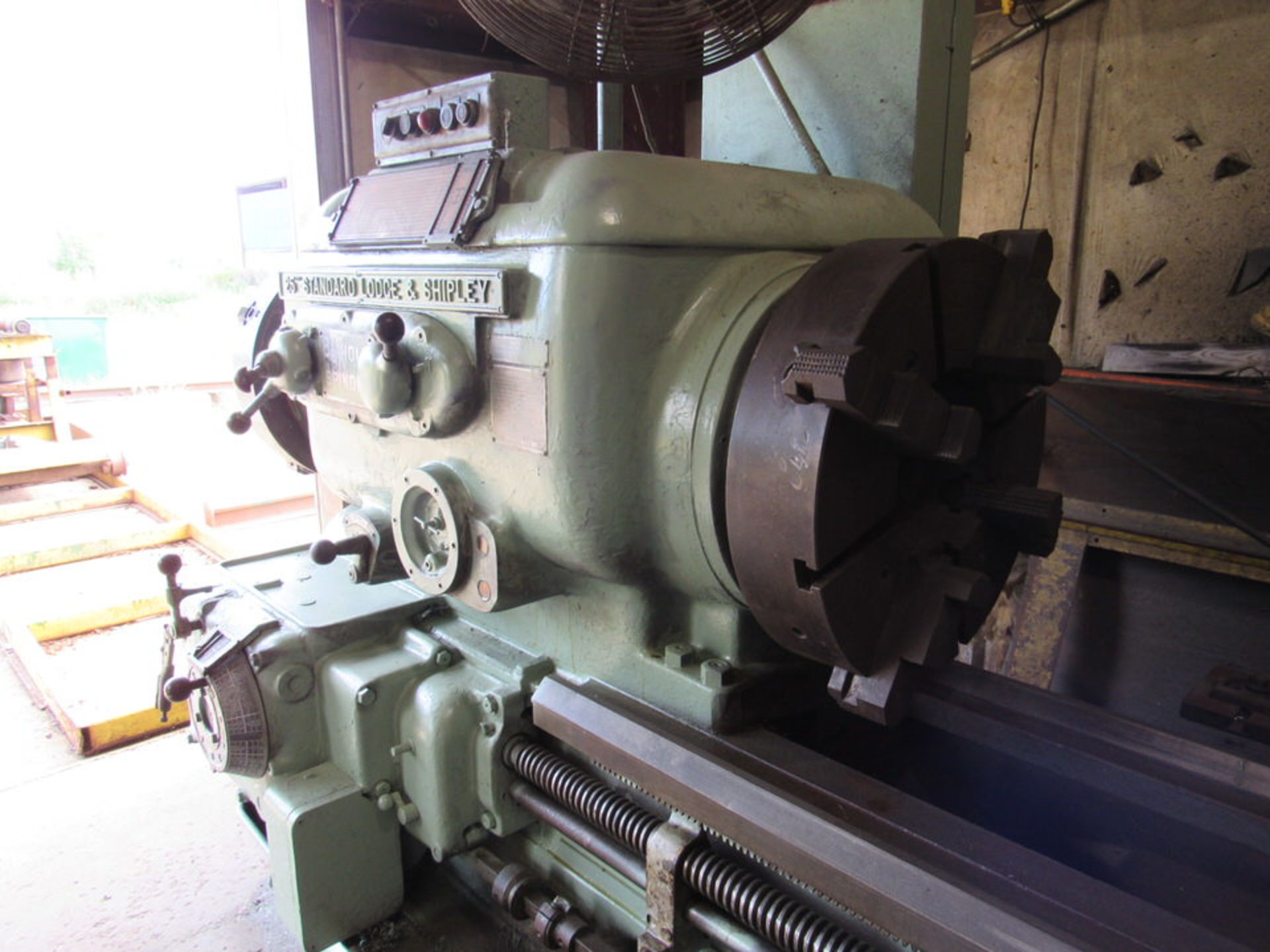 Lodge & Shipley 25" Standard Engine Lathe, 24" swing, 144" bed length, 21" 4-jaw front and rear - Image 6 of 14