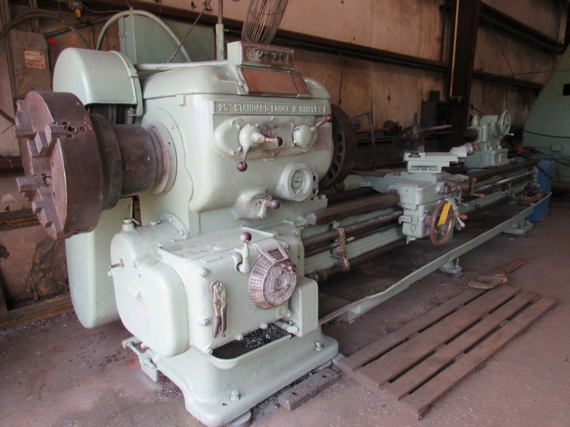 Lodge & Shipley 25" Standard Engine Lathe, 24" swing, 144" bed length, 21" 4-jaw front and rear - Image 3 of 14