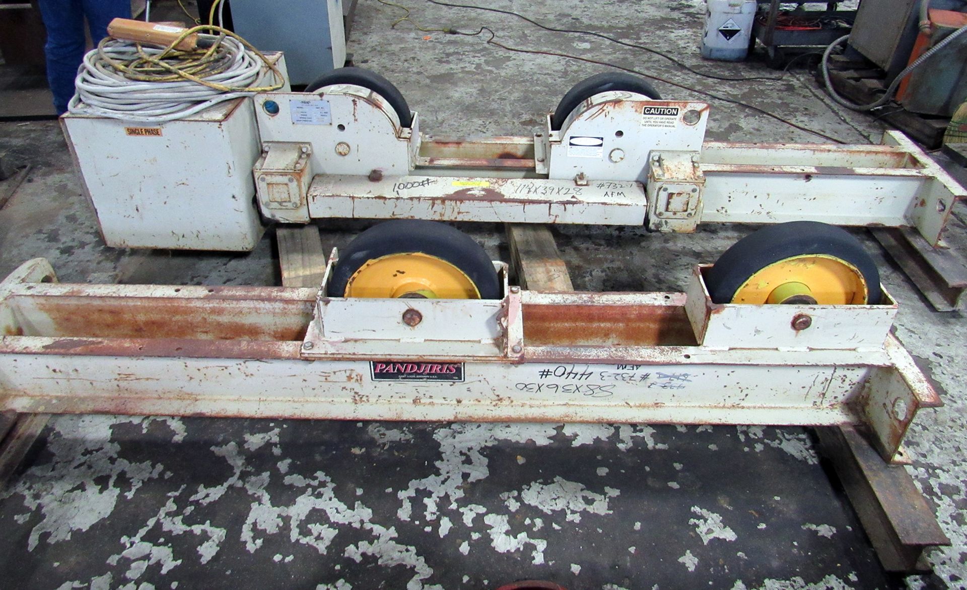 10 Ton Pandjiris Model PR-30/10 Welding Turning Roll Drive Unit with Custom Idler Unit, 20,000 lb. - Image 5 of 9