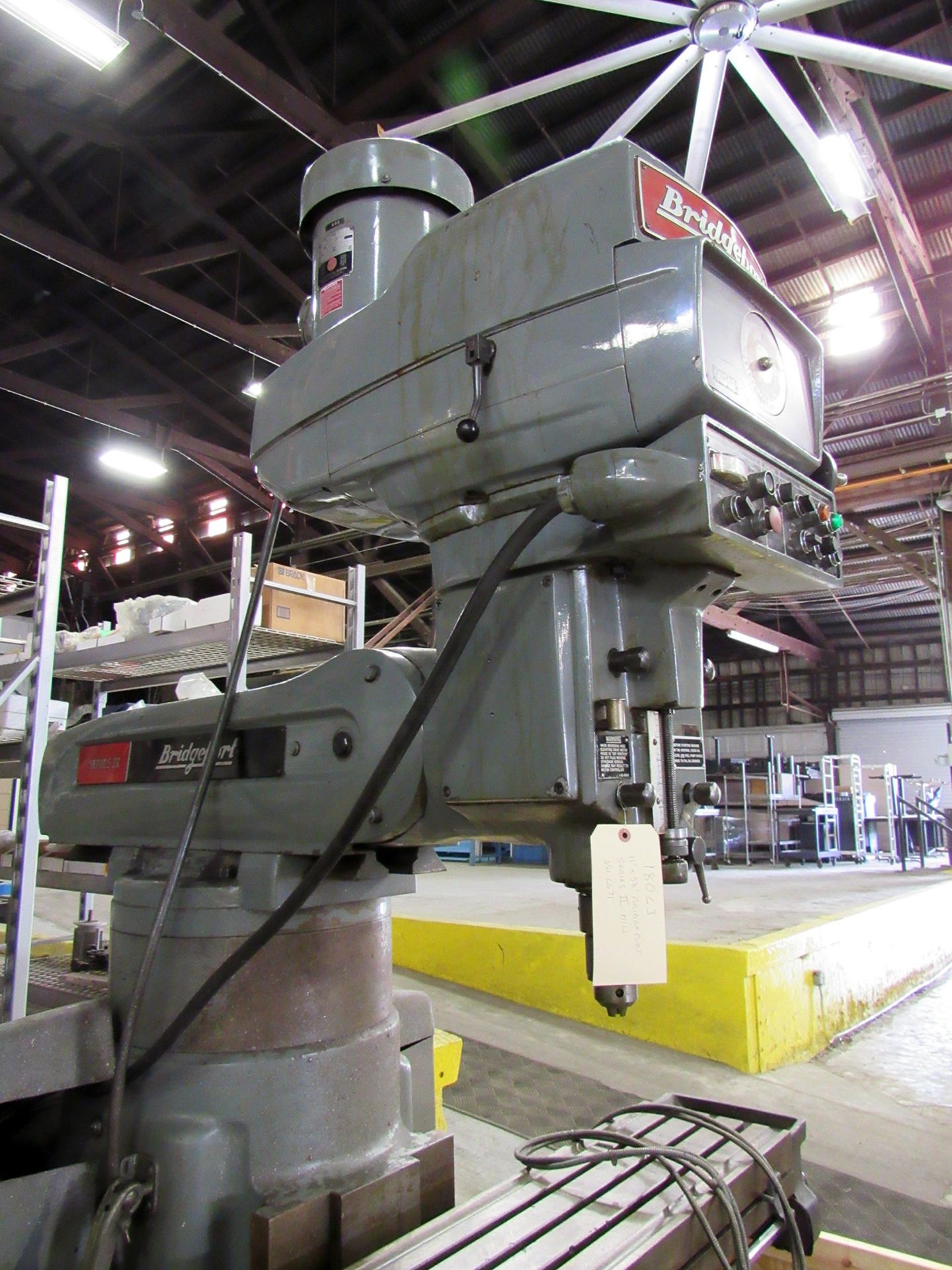 11" x 58" Bridgeport Series II Vertical Milling Machine, 11" x 58" table, 3 T-slots, 30" table cross - Image 6 of 9