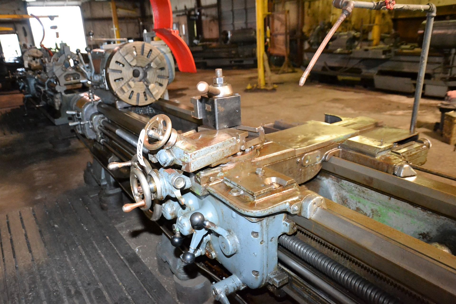 ENGINE LATHE, AXELSON, 20” X 144”, WITH 20" 4 JAW CHUCK, TAPER ATTACHMENT, TAILSTOCK, STEADY REST, - Image 2 of 2