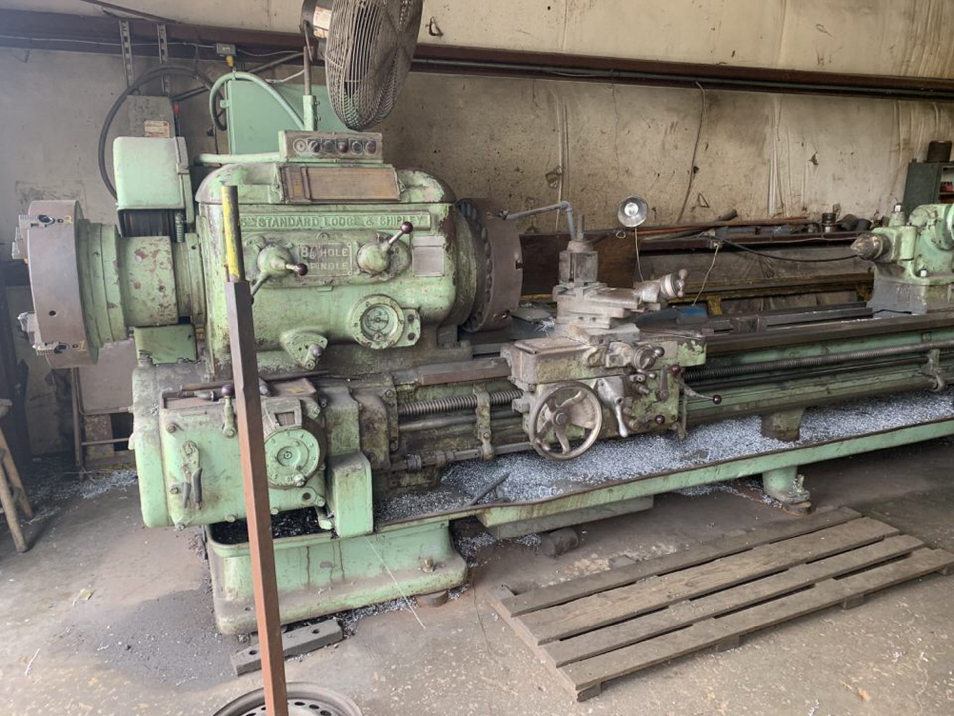 Lodge & Shipley 25" Standard Engine Lathe, 24" swing, 144" bed length, 21" 4-jaw front and rear