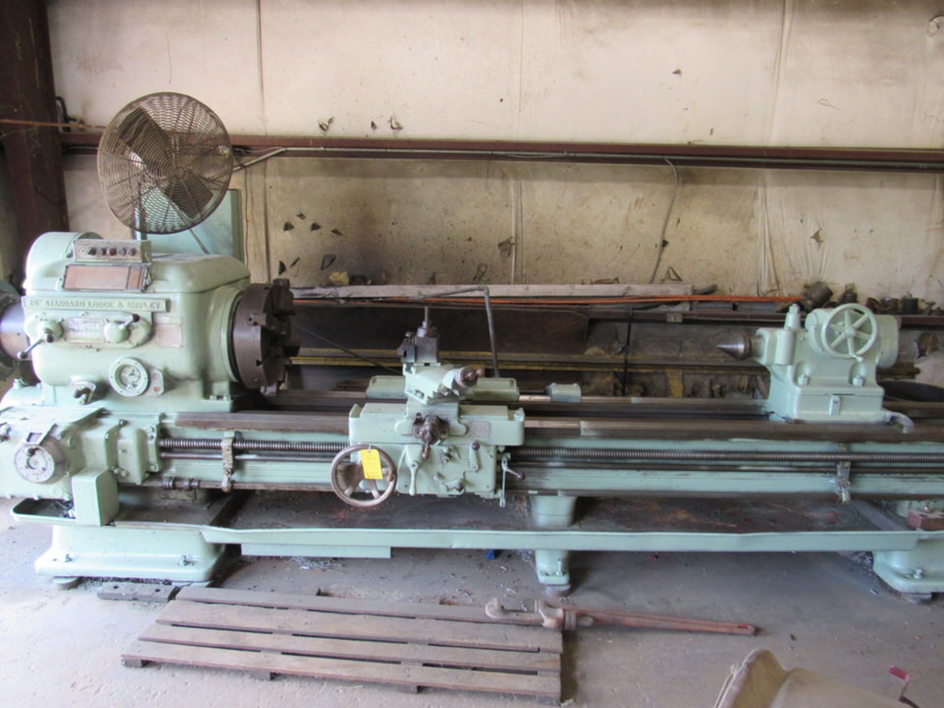 Lodge & Shipley 25" Standard Engine Lathe, 24" swing, 144" bed length, 21" 4-jaw front and rear - Image 2 of 14