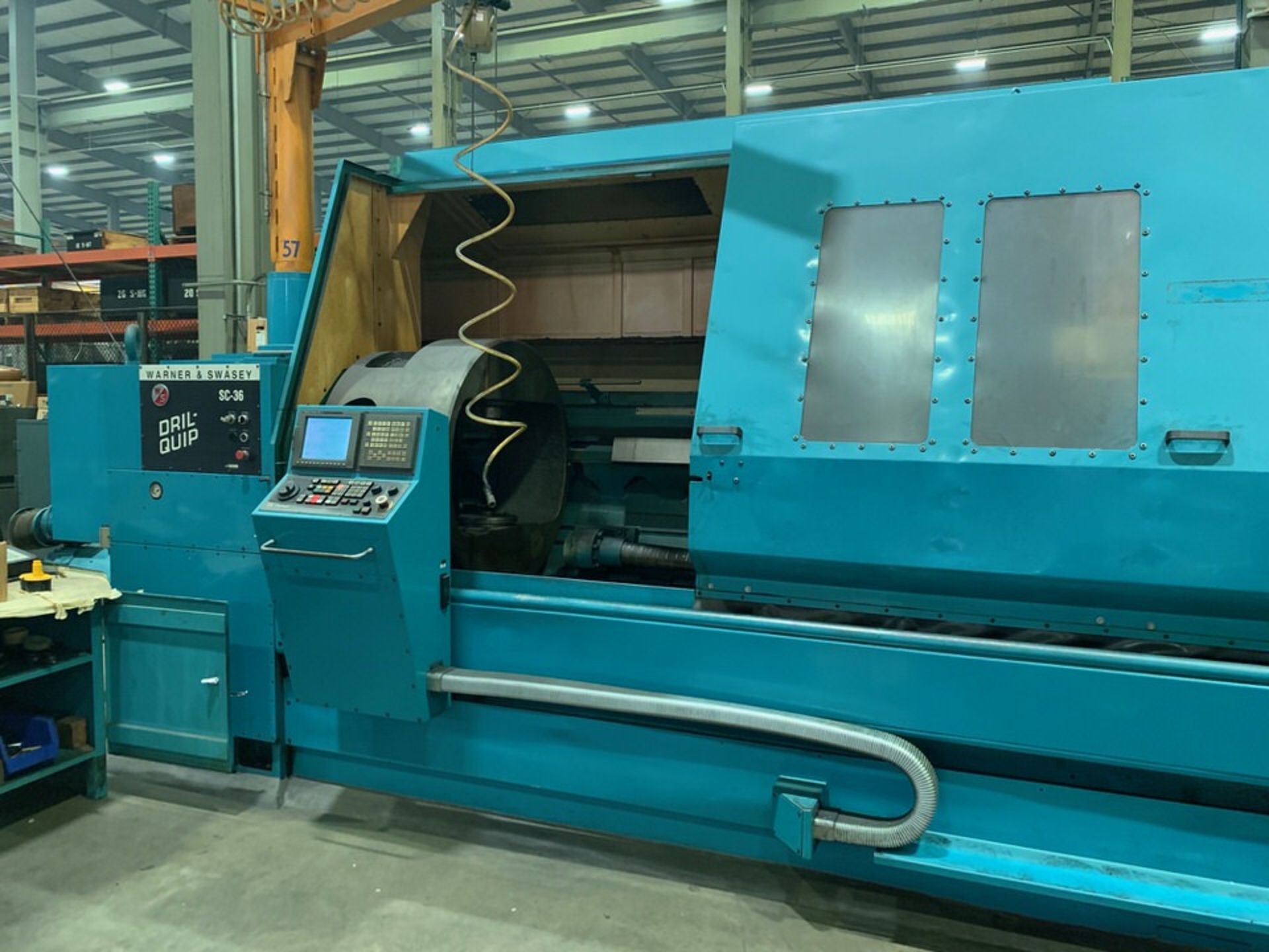 Warner & Swasey SC-36 CNC Chucker Lathe, retrofit 2003, 32" swing over ways, 32" over saddle, 72" - Image 19 of 33