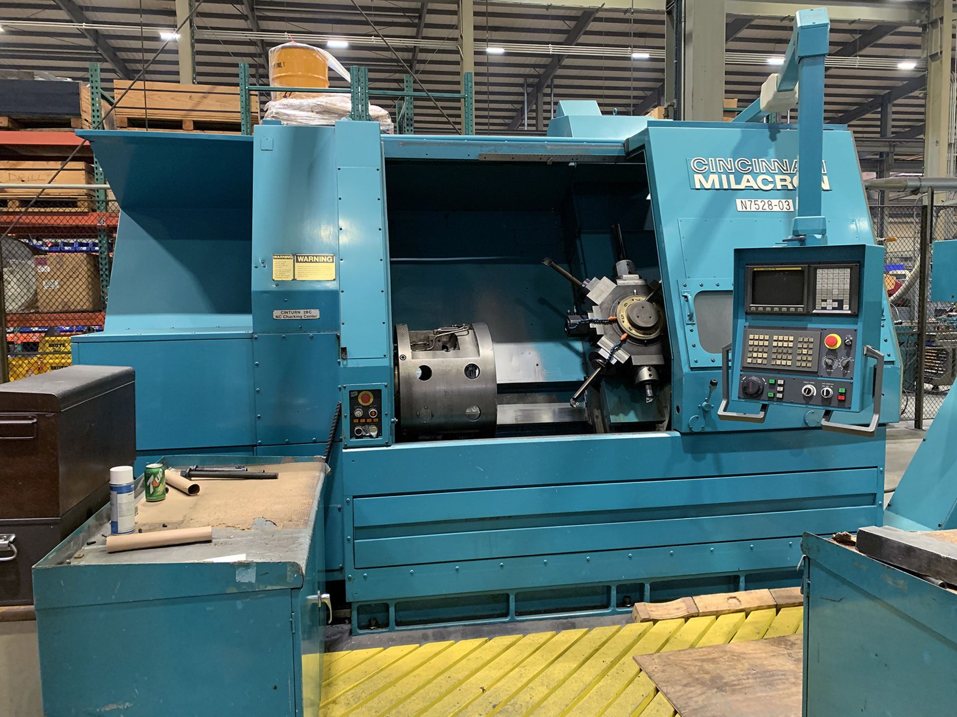 Cincinnati Milacron Cinturn 28C CNC Valve Chucker Lathe, retrofit 2004, 50" swing over bed, 900 - Image 2 of 19