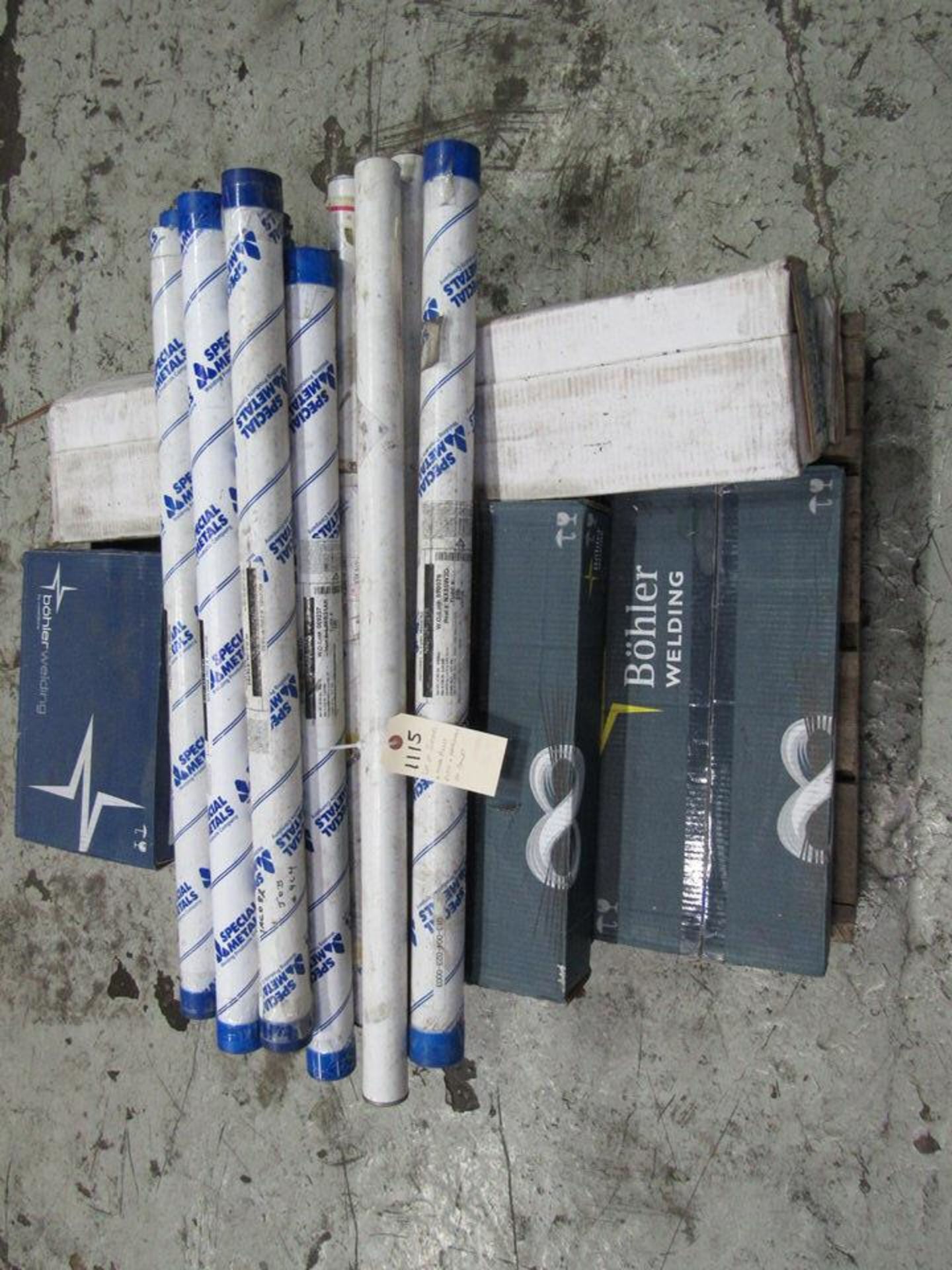 Lot of Inconel and Other Alloy Welding Rods on Pallet, [Special Materials, Inconel 740H, 0.093"
