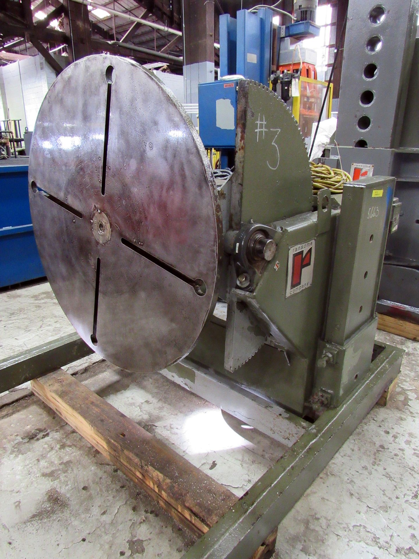 3,000 Lb. Ransome Model 30-P Adjustable Height Tilt and Rotate Welding Positioner, new 1977, 42" - Image 2 of 9